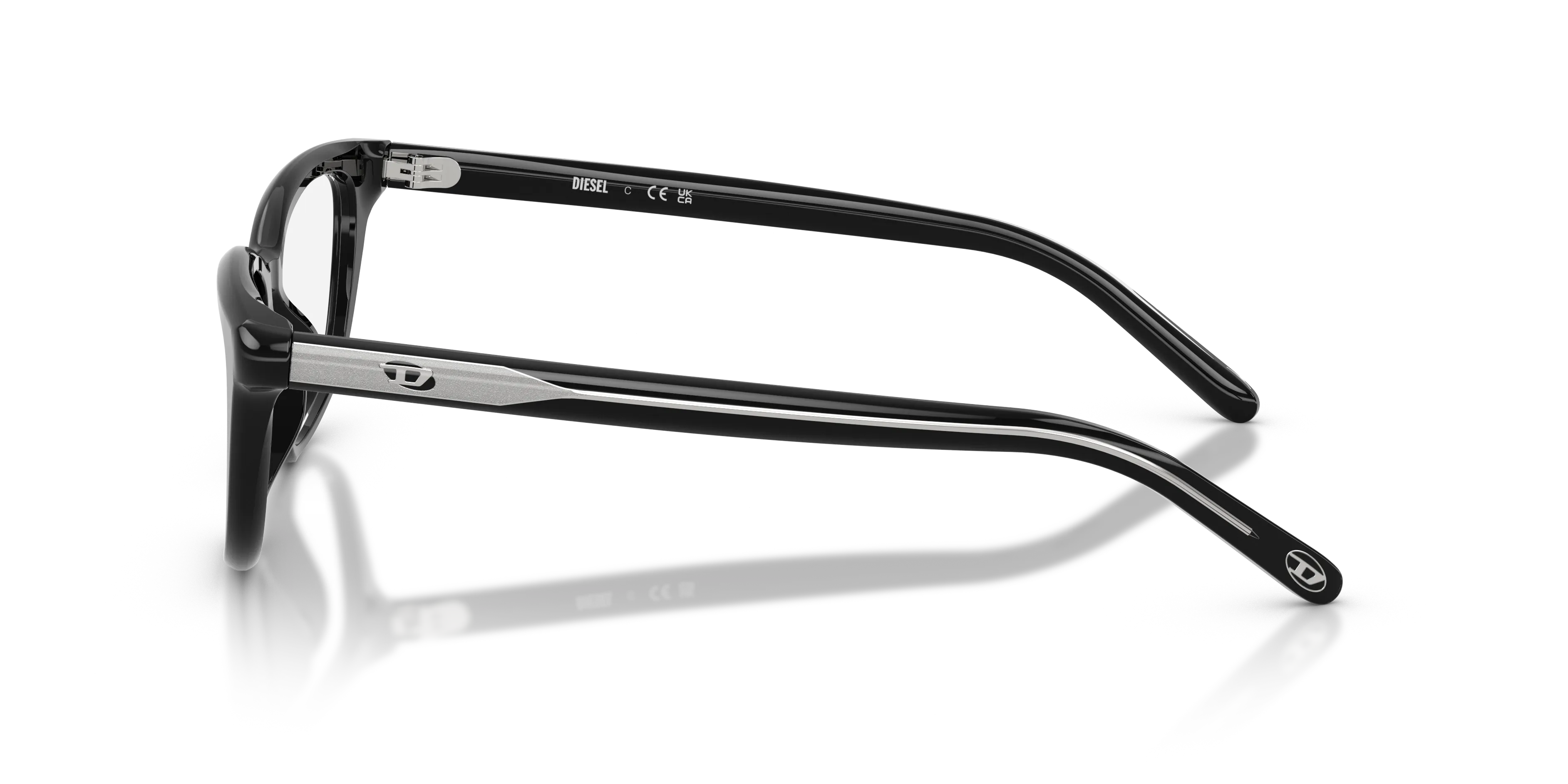 DIESEL DL4016U 2001 Montature da vista Acetato Nero Trasparente Cat Eye Normale - immagine 4
