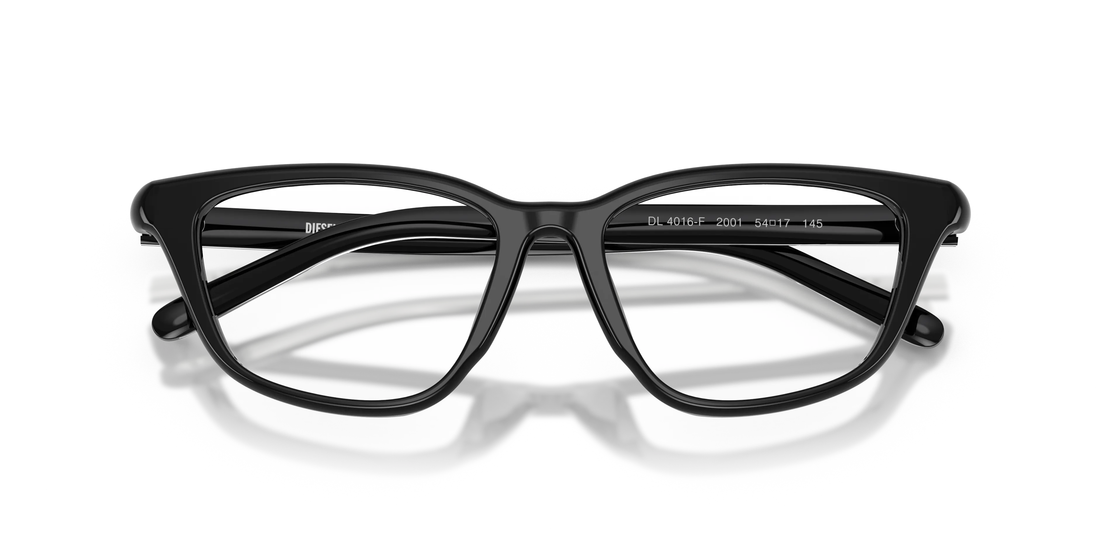 DIESEL DL4016F 2001 Montature da vista Acetato Nero Trasparente Cat Eye Normale - immagine 2