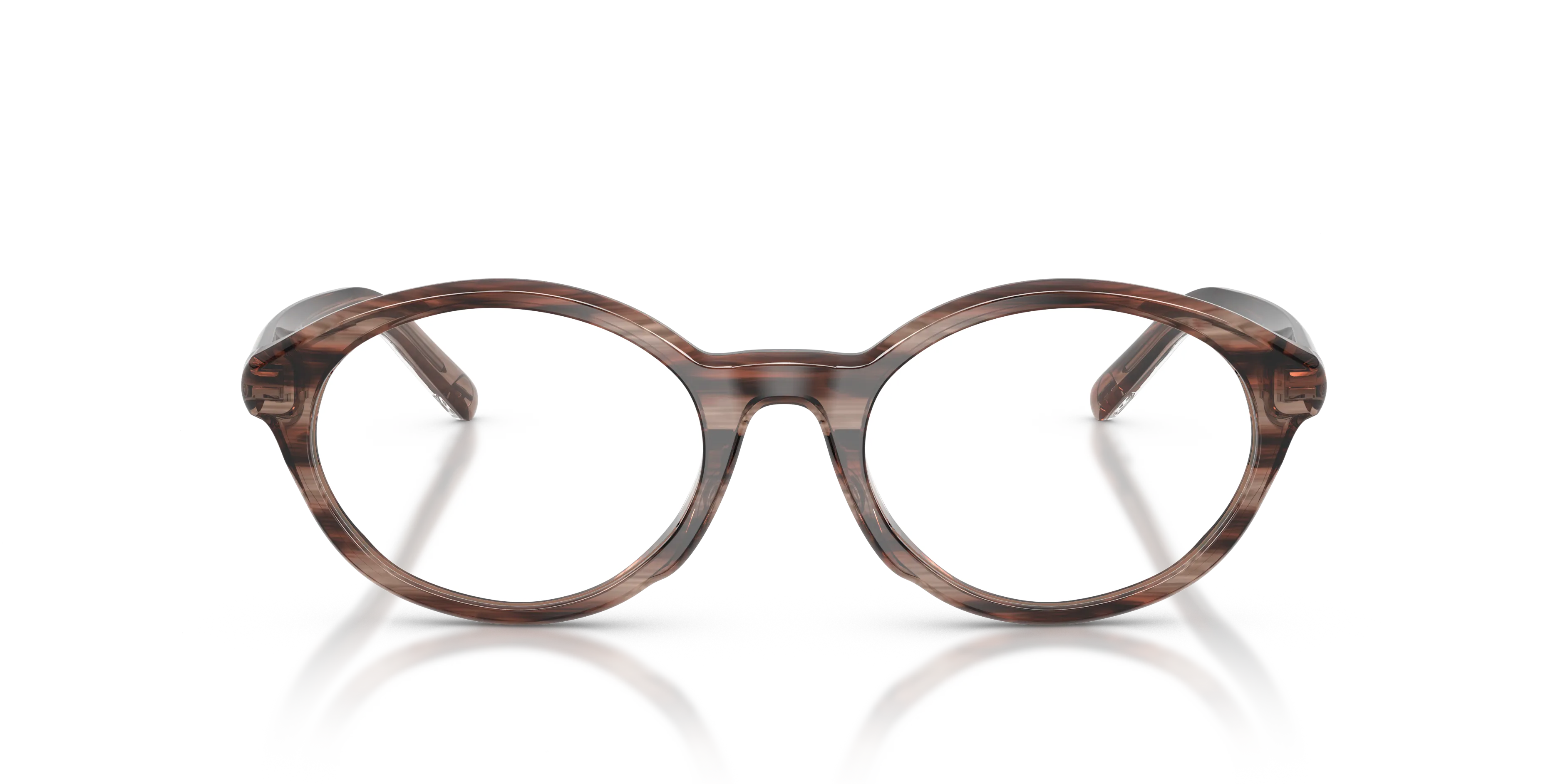 DIESEL DL4015U 2036 Montature da vista Acetato Marrone Trasparente Rotonda Normale - immagine 3