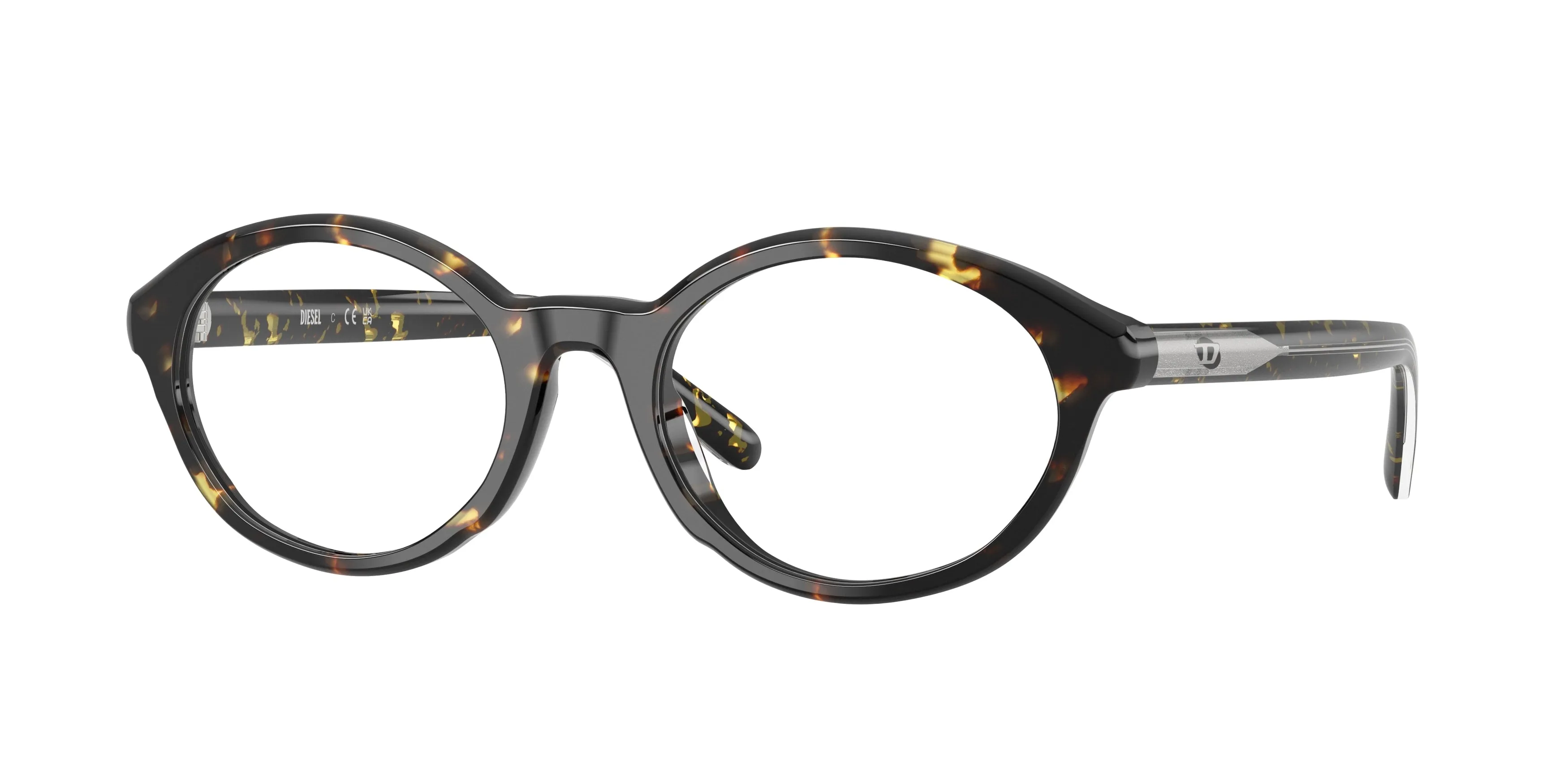 DIESEL DL4015U 2017 Montature da vista Acetato Tartaruga Trasparente Rotonda Normale - immagine 1