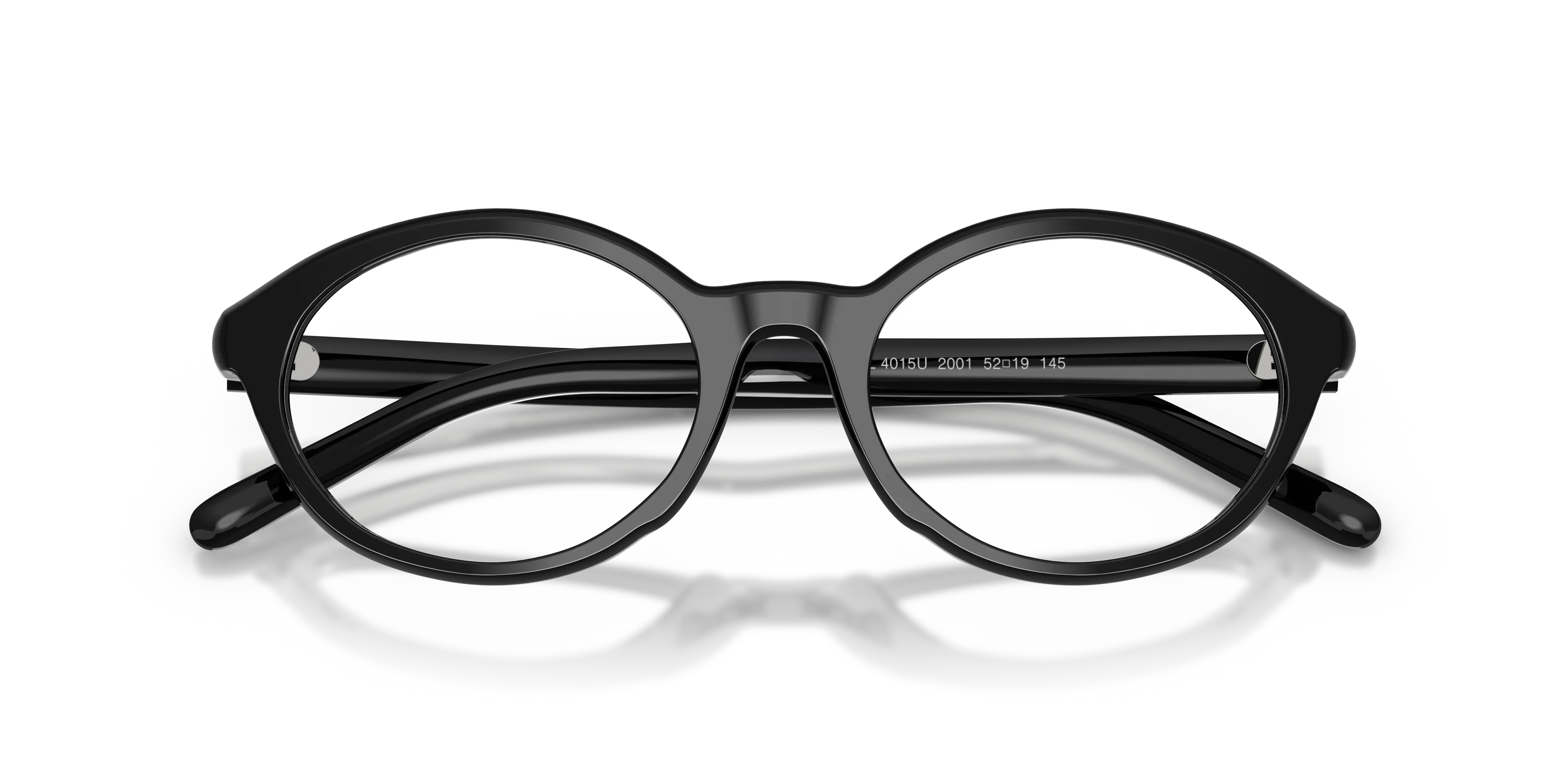 DIESEL DL4015U 2001 Montature da vista Acetato Nero Trasparente Rotonda Normale - immagine 2
