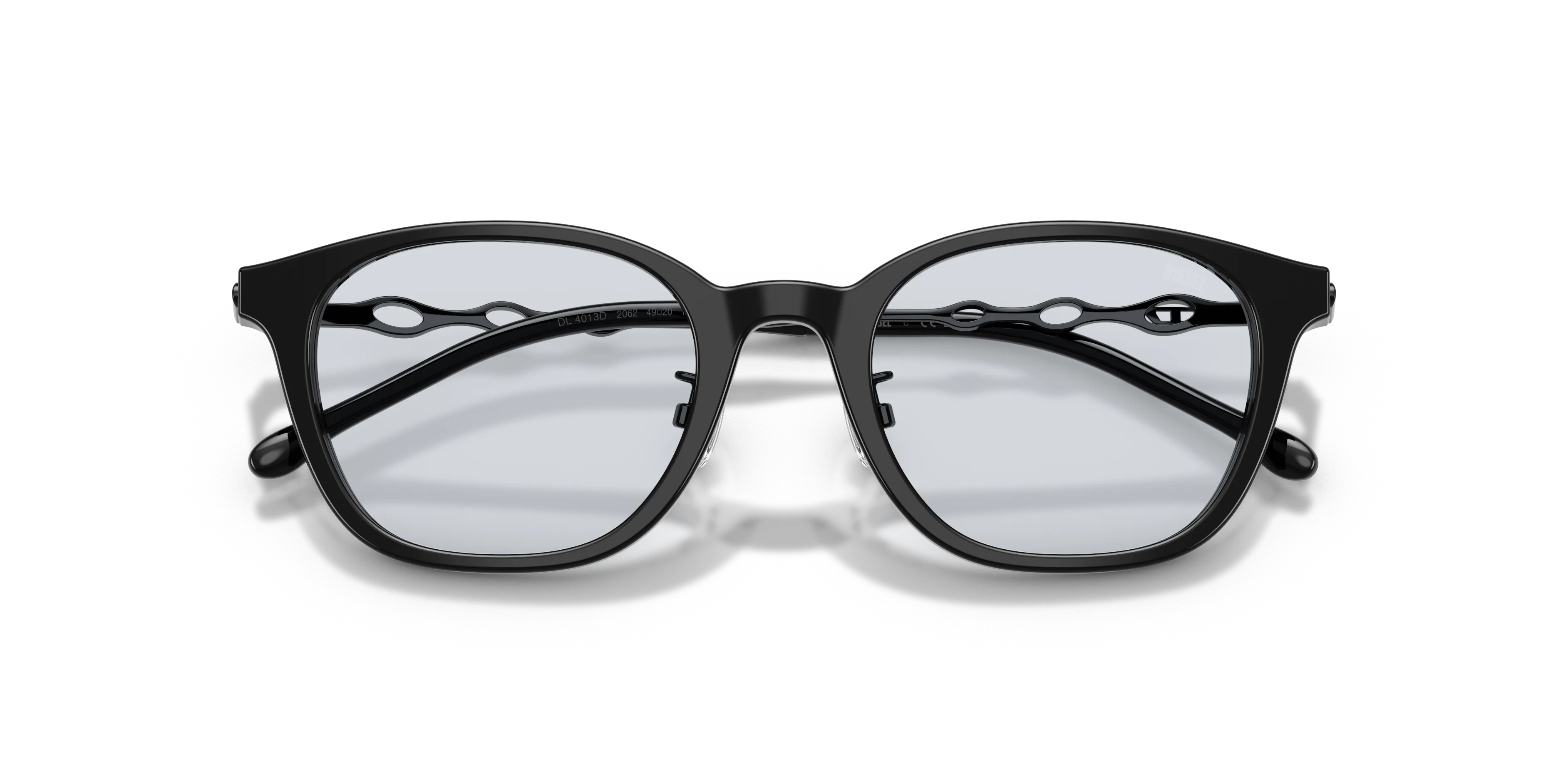 DIESEL DL4013D 2062 Montature da vista Acetato Nero Trasparente Pantos Normale - immagine 2