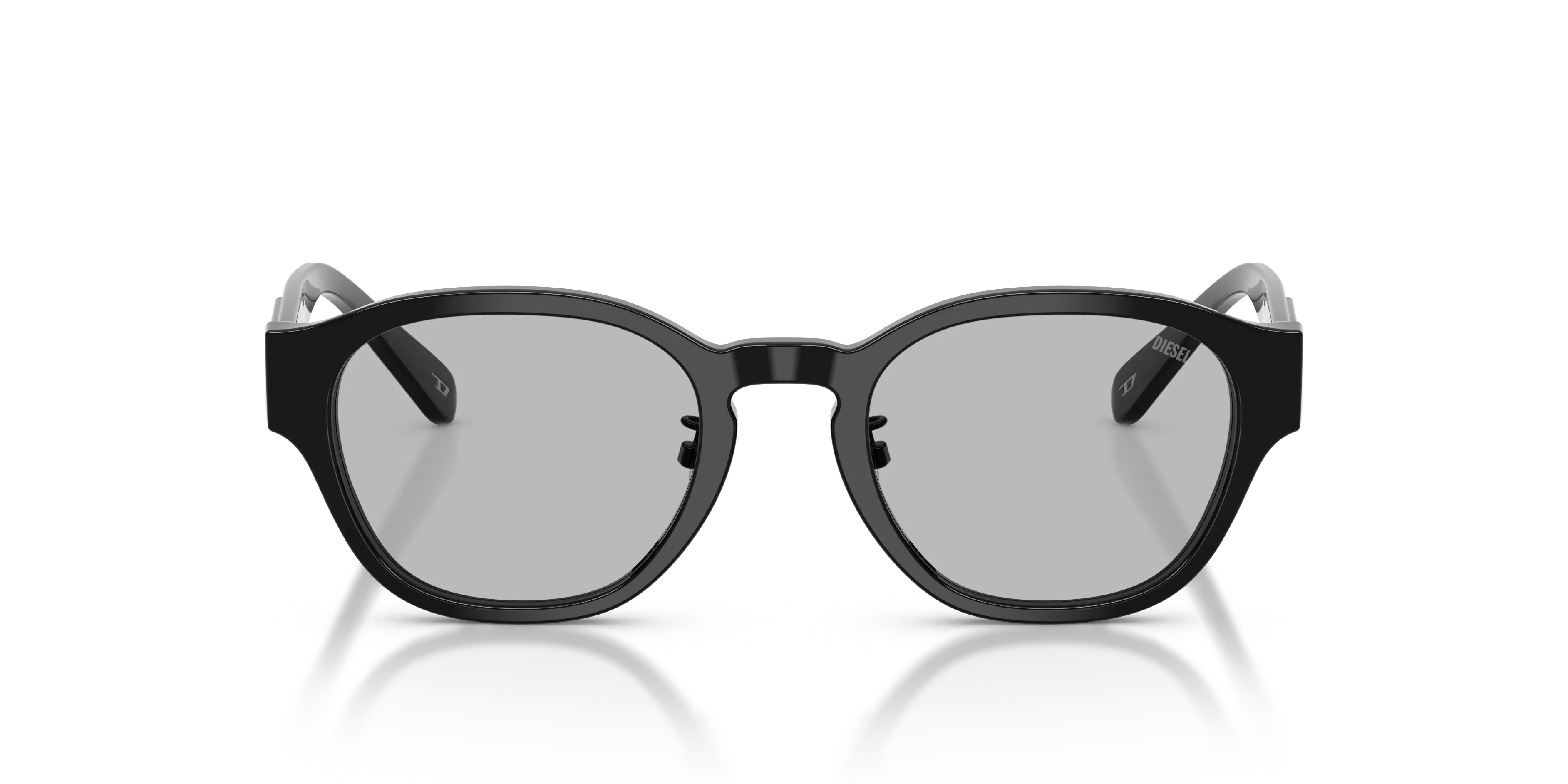DIESEL DL4011D 2064 Montature da vista Acetato Nero Grigio Squadrata Normale - immagine 3