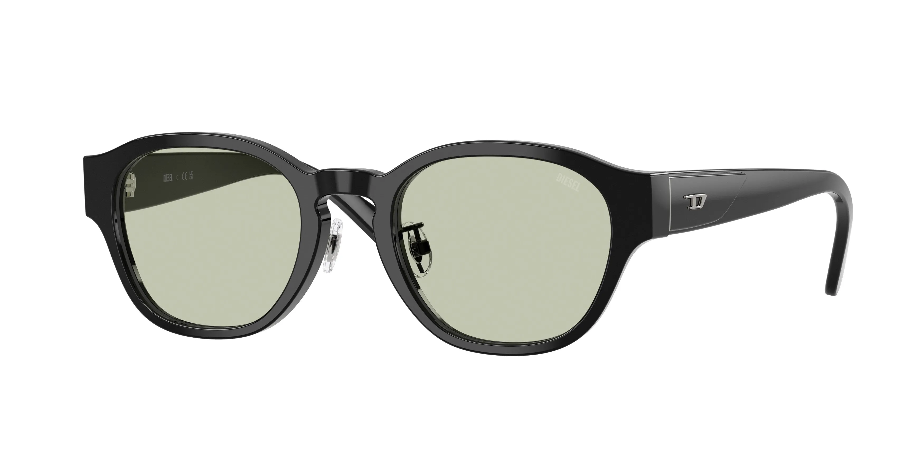 DIESEL DL4011D 2063 Montature da vista Acetato Nero Verde Squadrata Normale - immagine 1