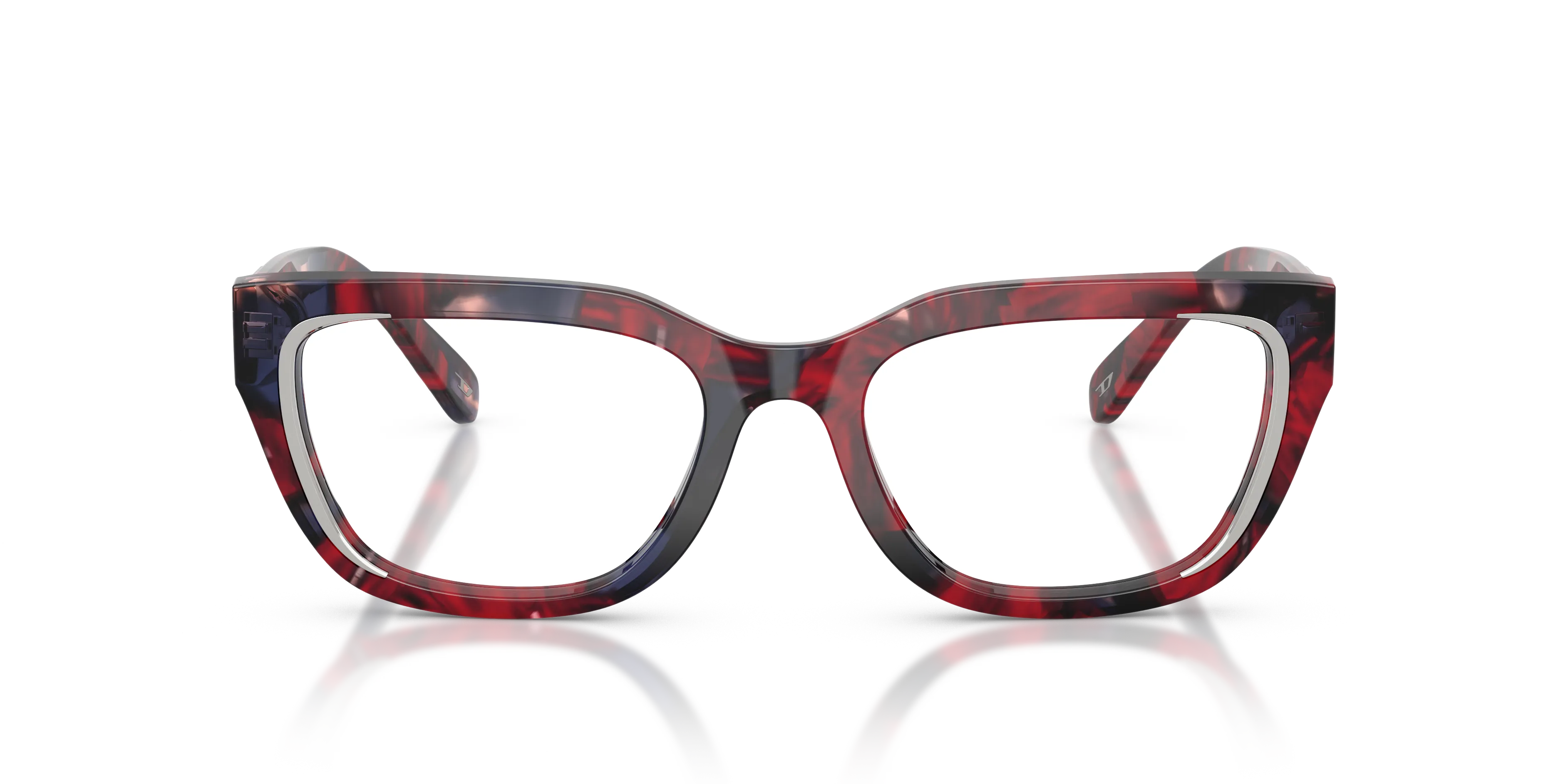 DIESEL DL4003 2040 Montature da vista Acetato Tartaruga Trasparente Squadrata Normale - immagine 3