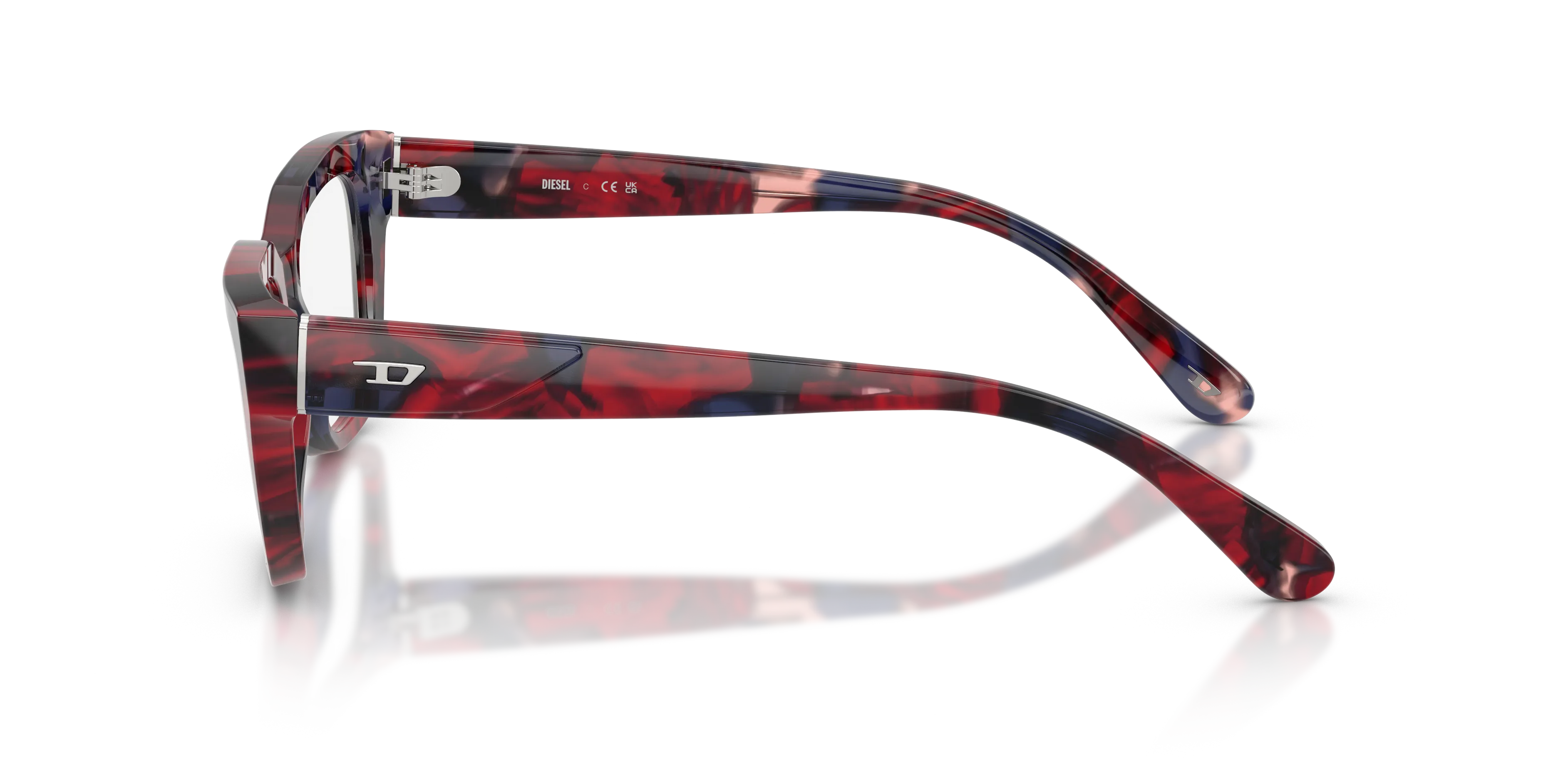 DIESEL DL4003 2040 Montature da vista Acetato Tartaruga Trasparente Squadrata Normale - immagine 4