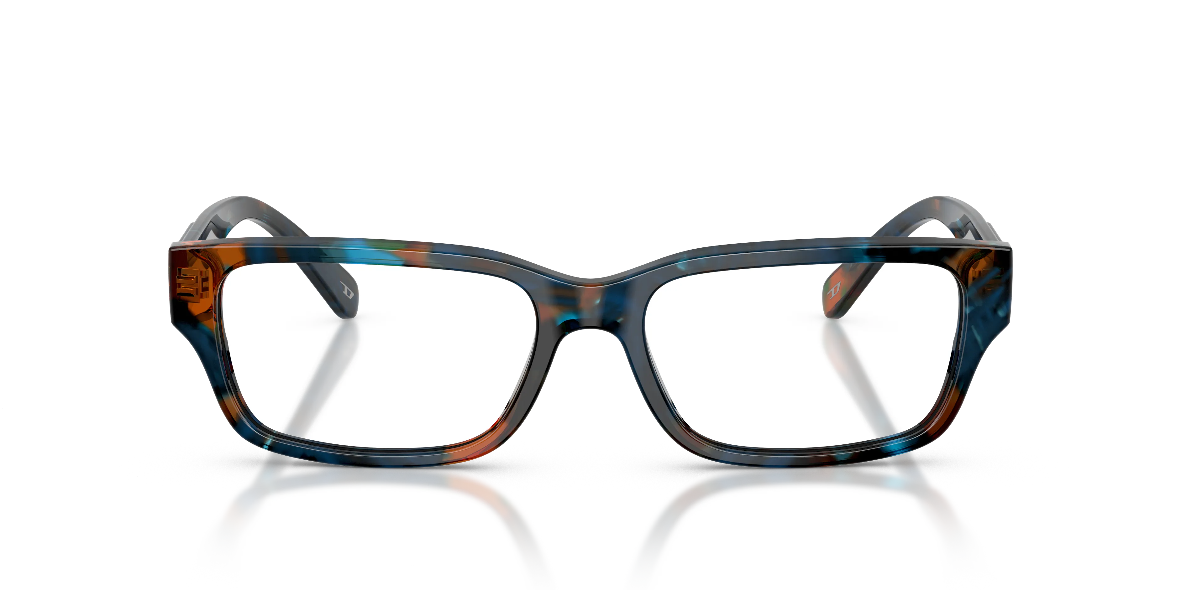 DIESEL DL4002 2043 Montature da vista Acetato Blu Trasparente Squadrata Normale - immagine 3