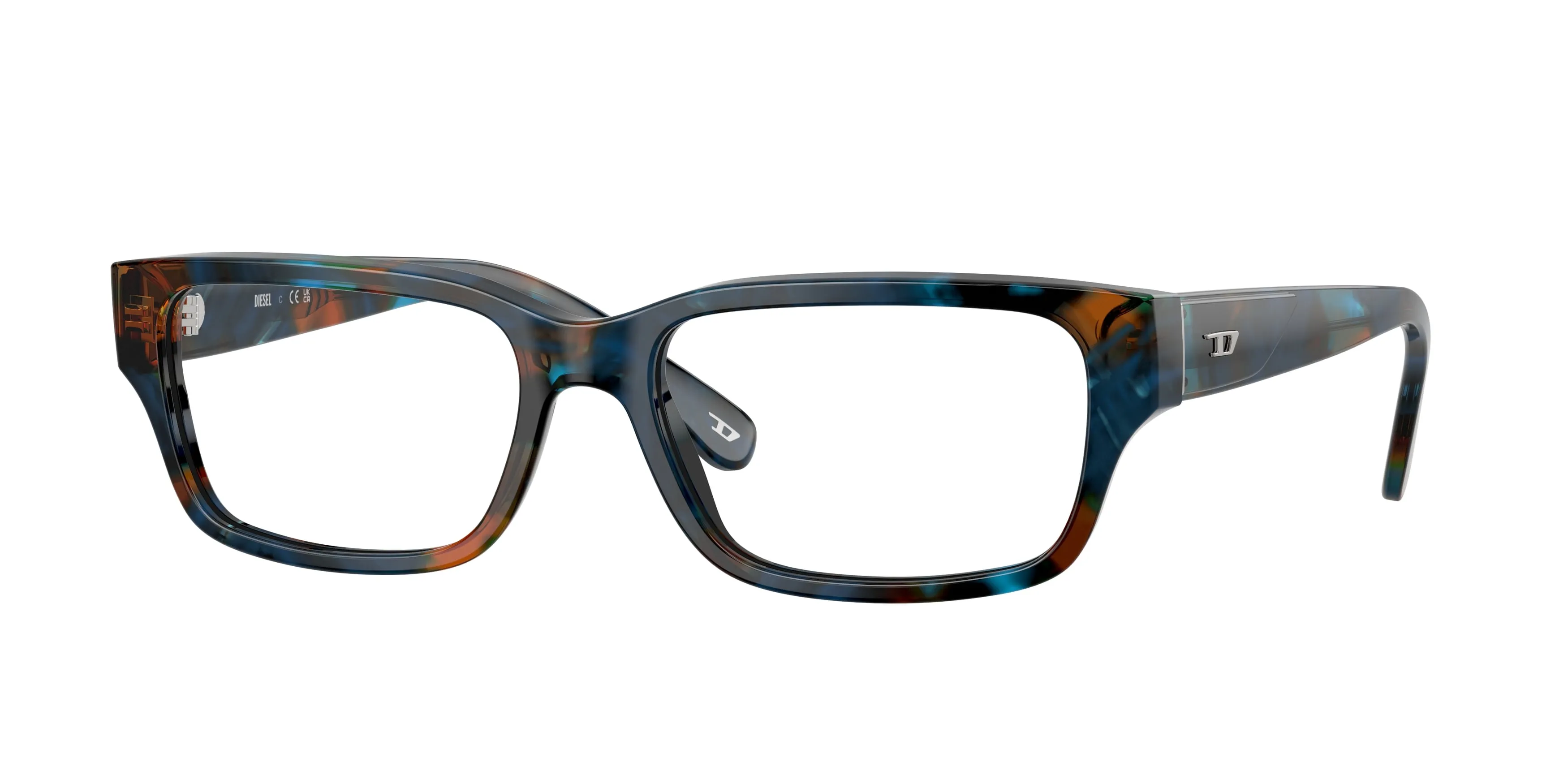 DIESEL DL4002 2043 Montature da vista Acetato Blu Trasparente Squadrata Normale - immagine 1