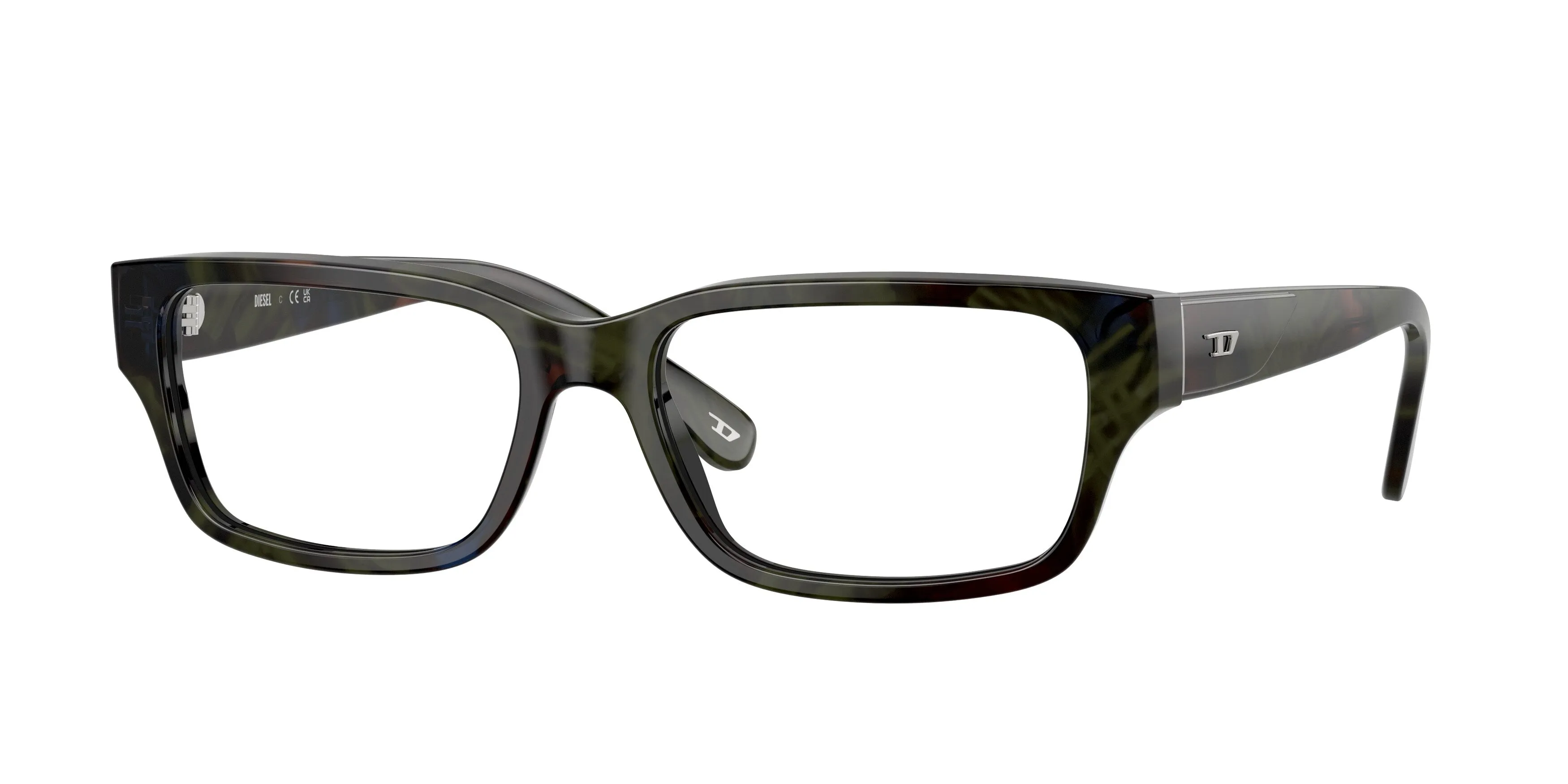 DIESEL DL4002 2042 Montature da vista Acetato Verde Trasparente Squadrata Normale - immagine 1