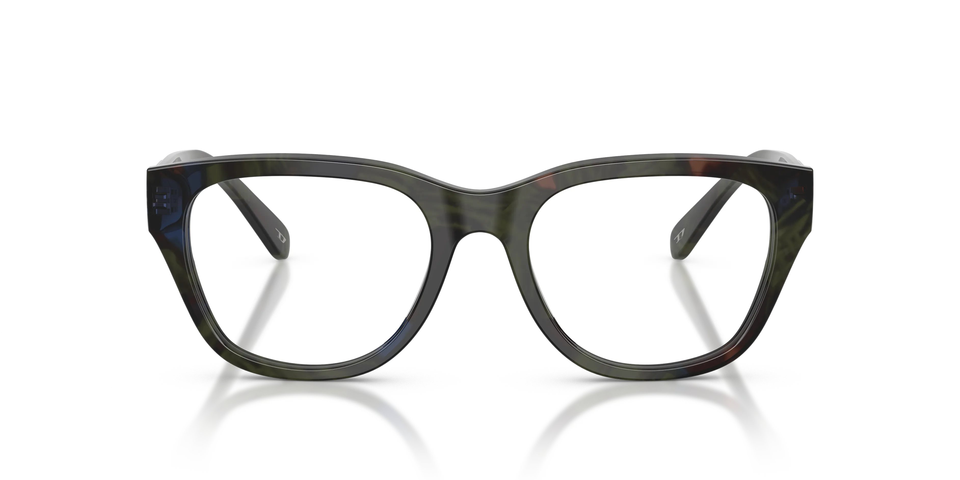 DIESEL DL4001 2042 Montature da vista Acetato Verde Trasparente Squadrata Normale - immagine 3