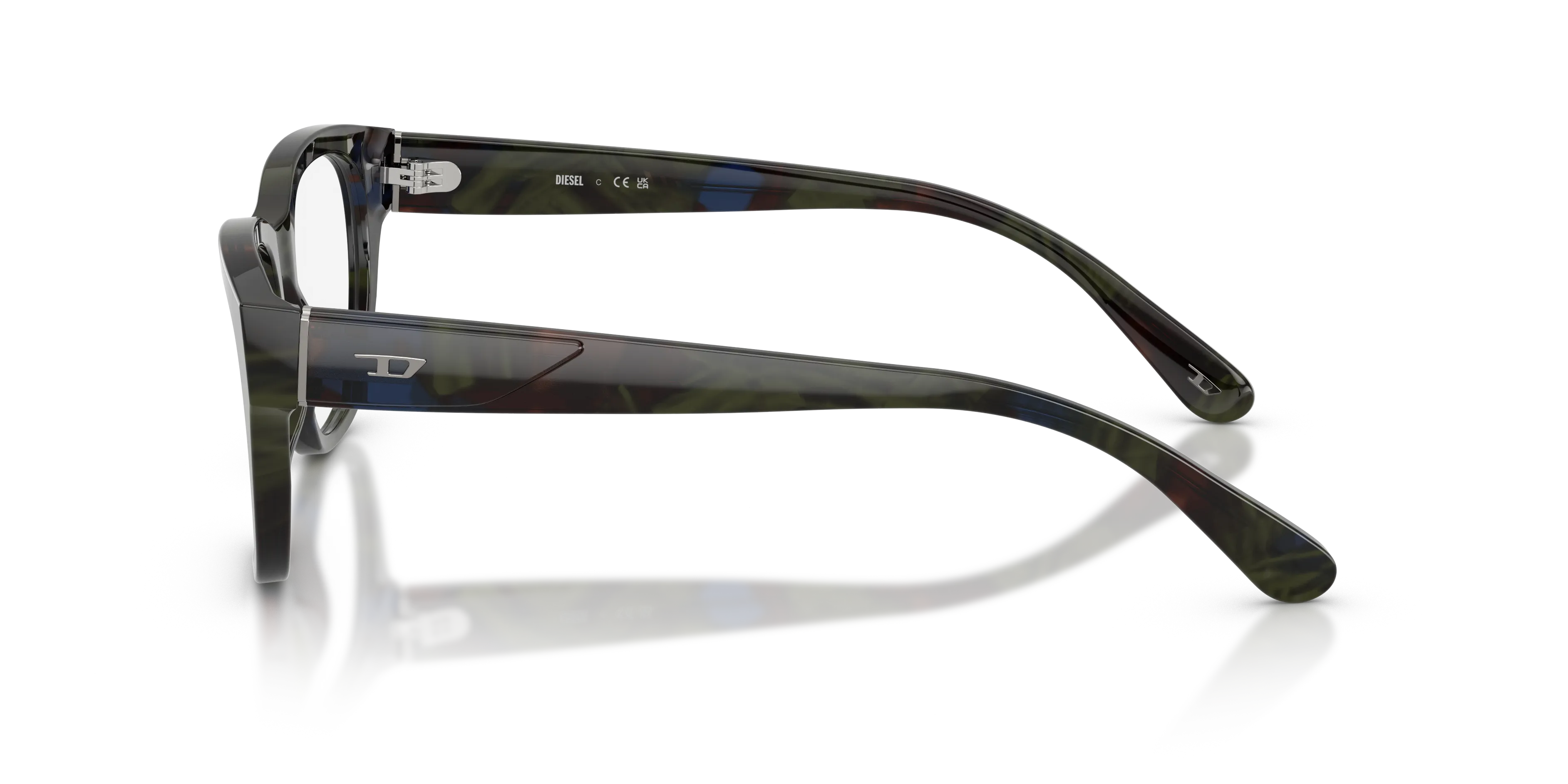 DIESEL DL4001 2042 Montature da vista Acetato Verde Trasparente Squadrata Normale - immagine 4