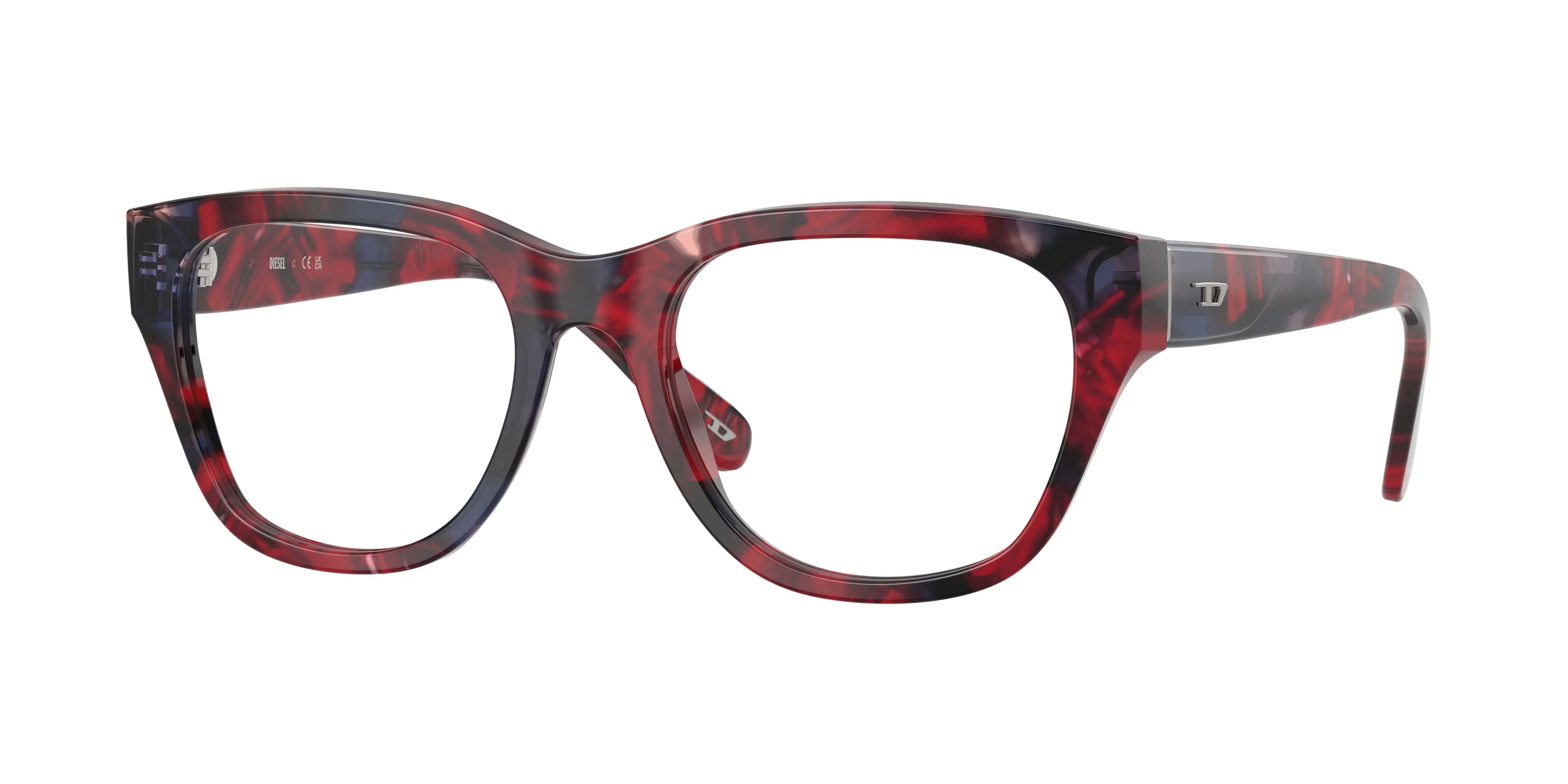 DIESEL DL4001 2040 Montature da vista Acetato Tartaruga Trasparente Squadrata Normale - immagine 1