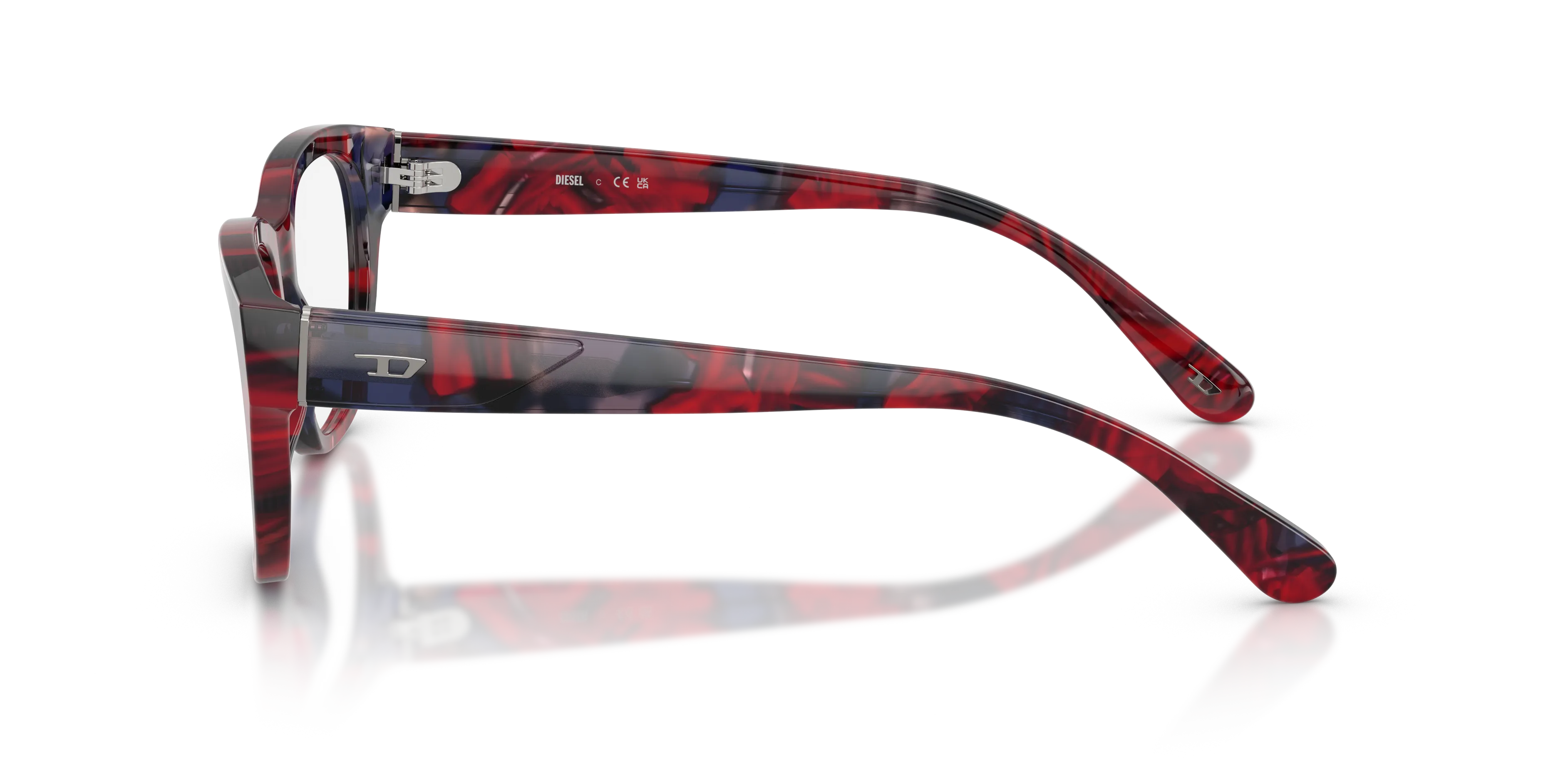 DIESEL DL4001 2040 Montature da vista Acetato Tartaruga Trasparente Squadrata Normale - immagine 4