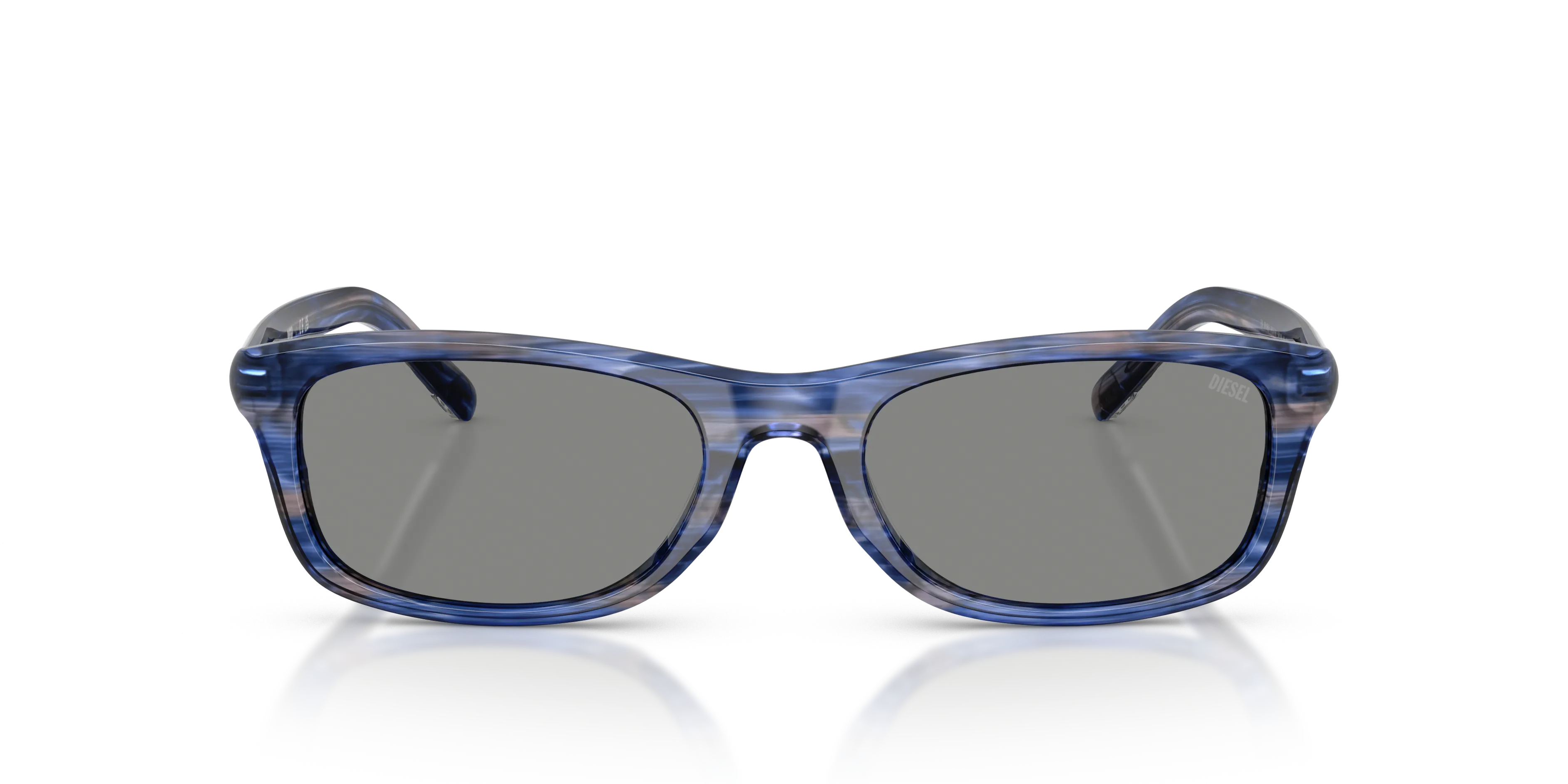 DIESEL DL2018U 203787 Occhiali da sole Acetato Blu Grigio Squadrata Normale - immagine 3