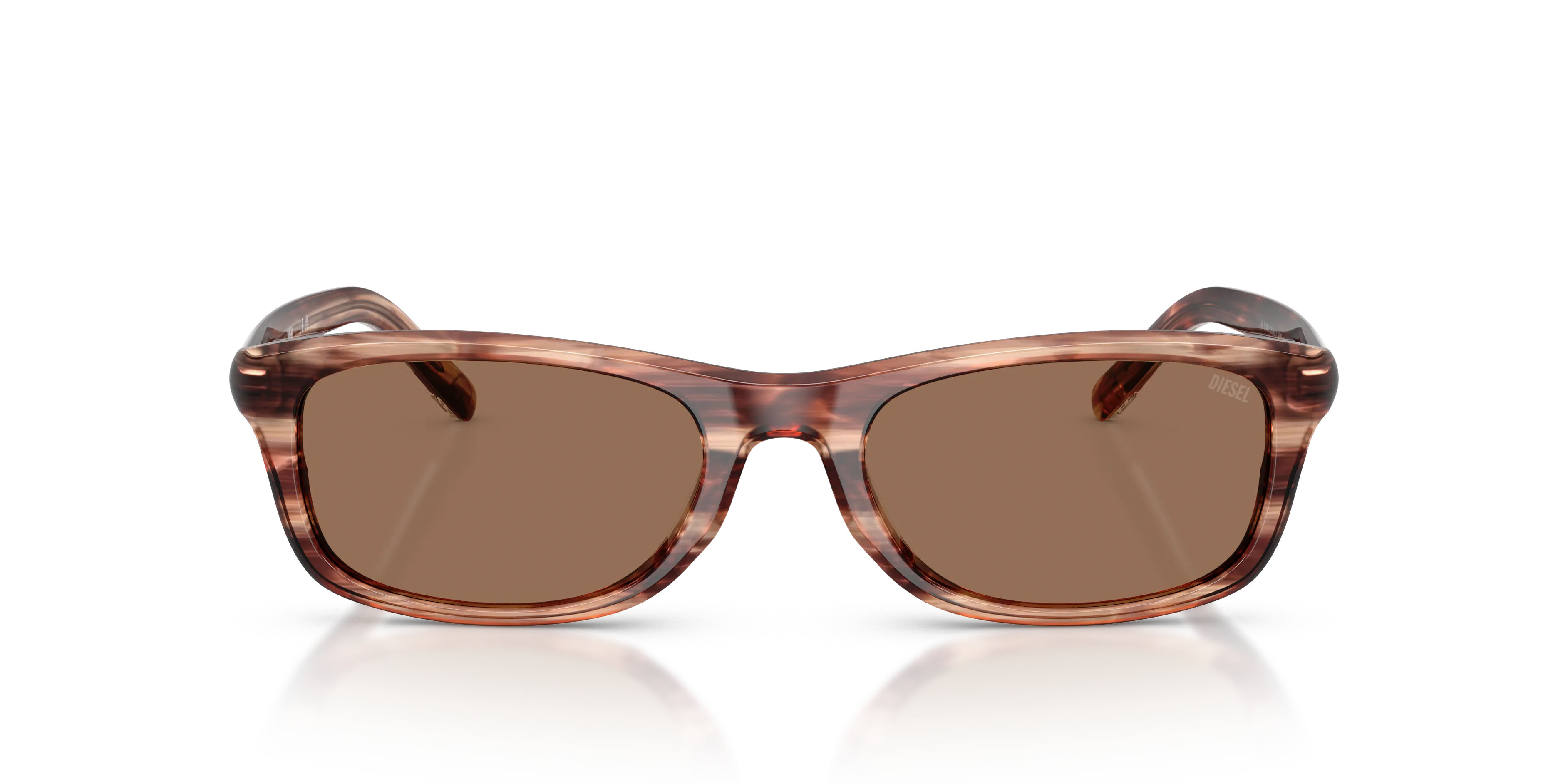 DIESEL DL2018U 203673 Occhiali da sole Acetato Marrone Marrone Squadrata Normale - immagine 3