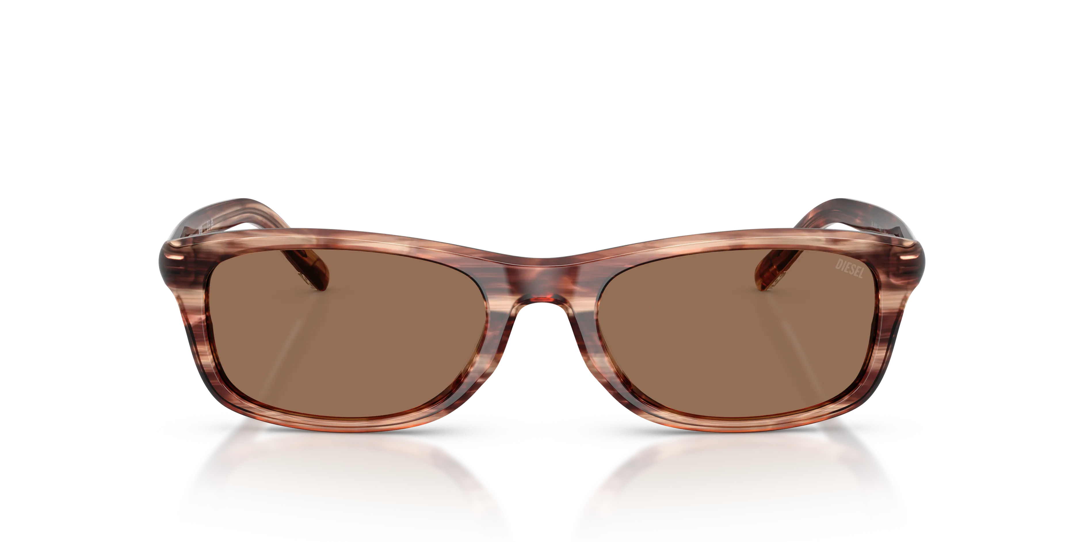DIESEL DL2018F 203673 Occhiali da sole Acetato Marrone Marrone Squadrata Normale - immagine 3