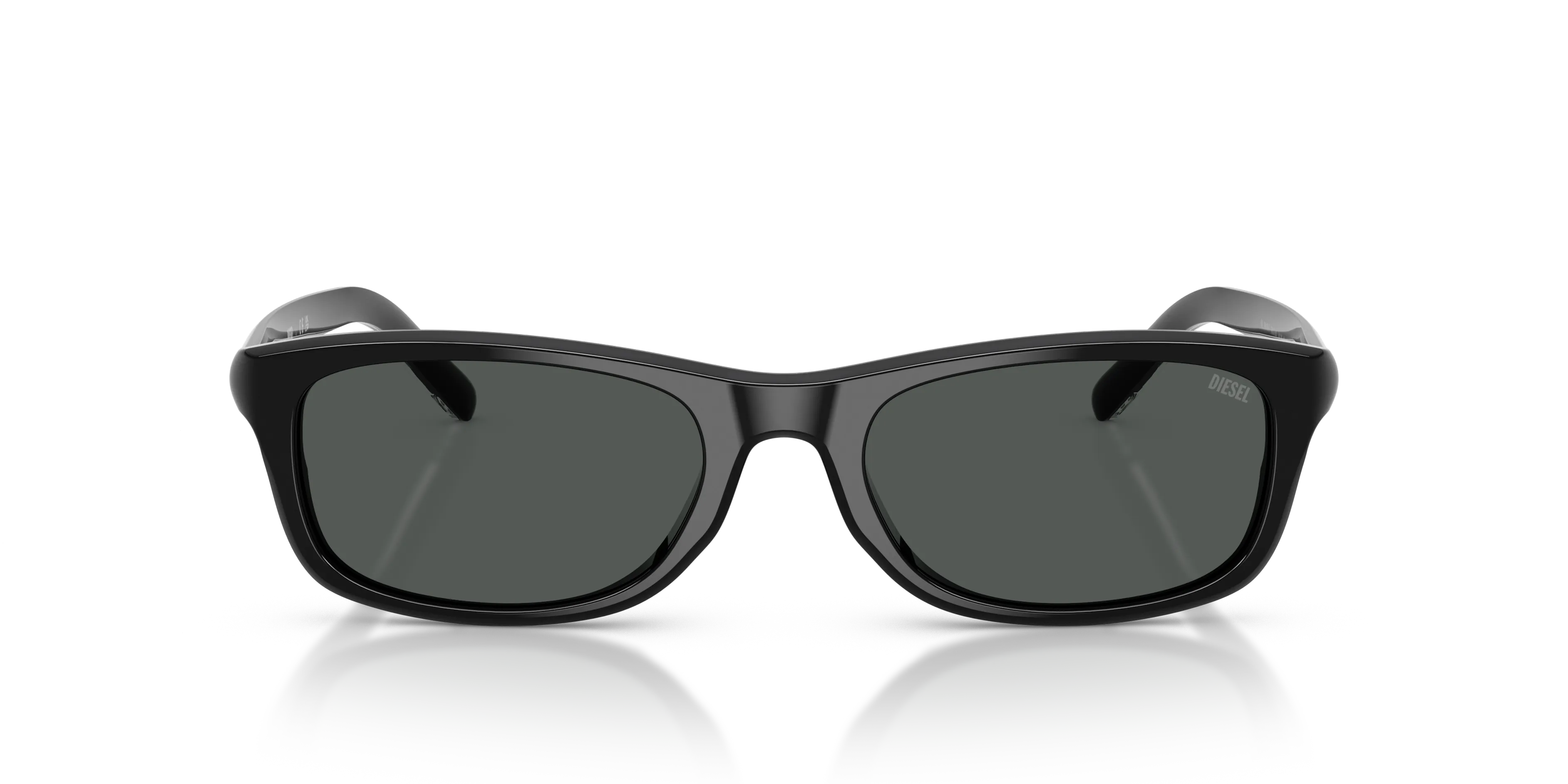 DIESEL DL2018F 200187 Occhiali da sole Acetato Nero Nero Squadrata Normale - immagine 3