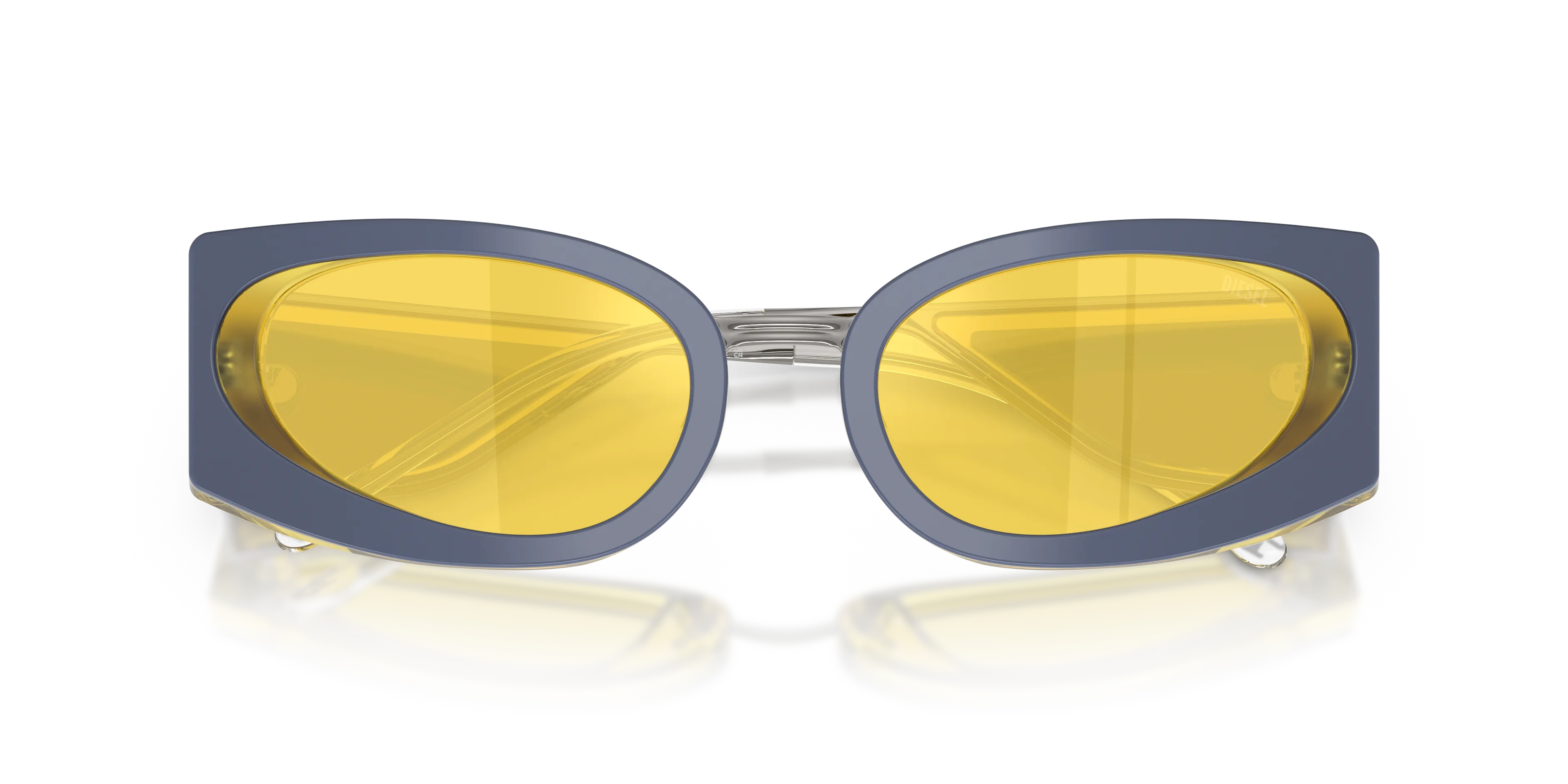 DIESEL DL2014U 2046V9 Occhiali da sole Acetato Giallo Giallo Cat Eye Normale - immagine 2