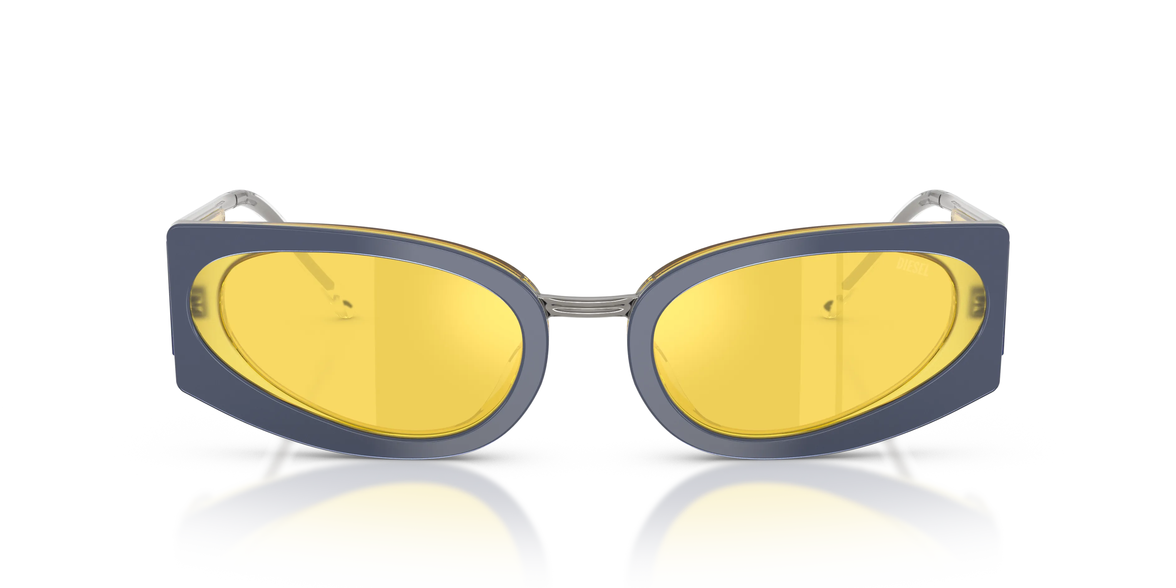 DIESEL DL2014U 2046V9 Occhiali da sole Acetato Giallo Giallo Cat Eye Normale - immagine 3