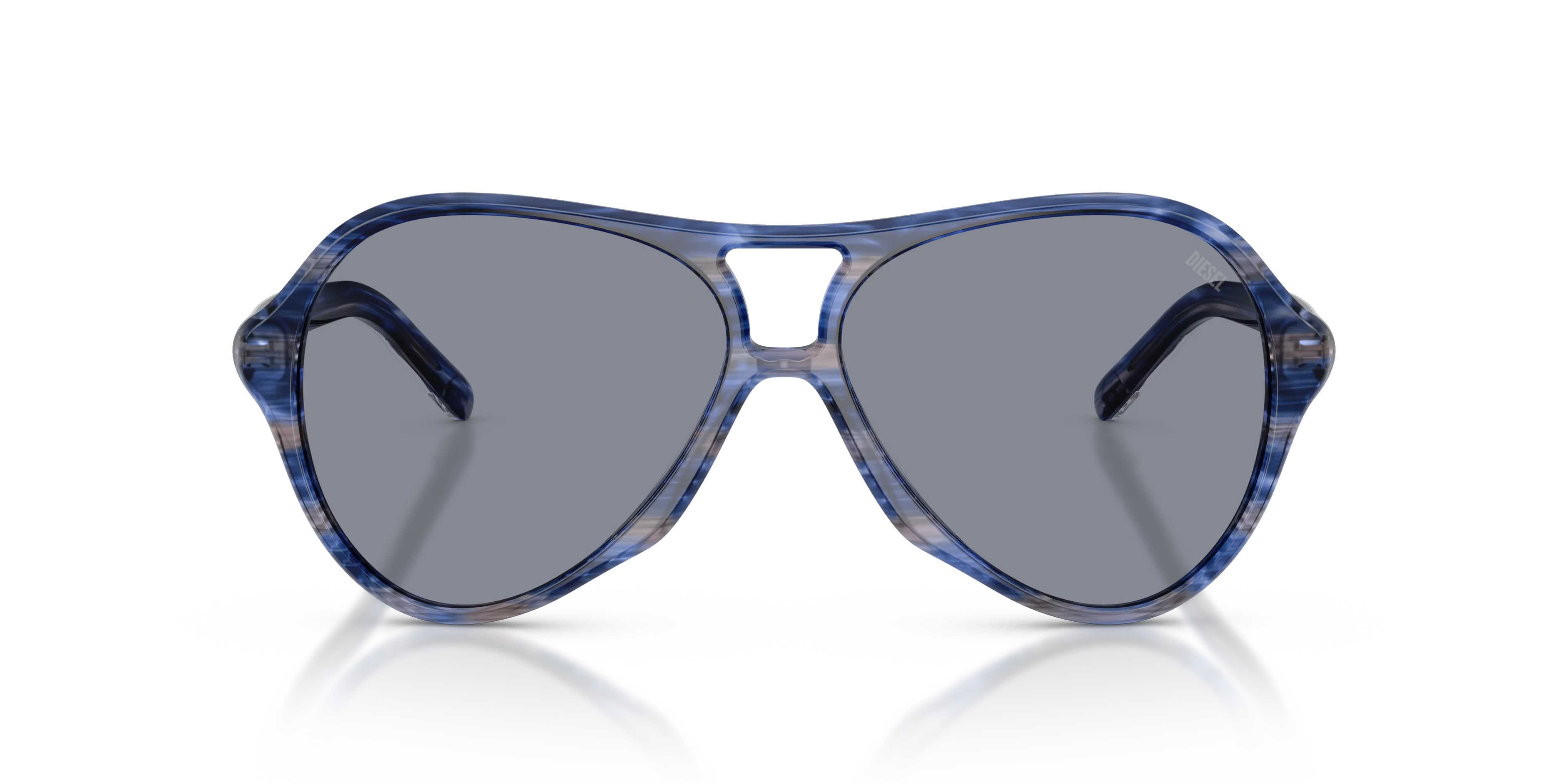 DIESEL DL2013U 2037/1 Occhiali da sole Acetato Blu Grigio Pilot Normale - immagine 3