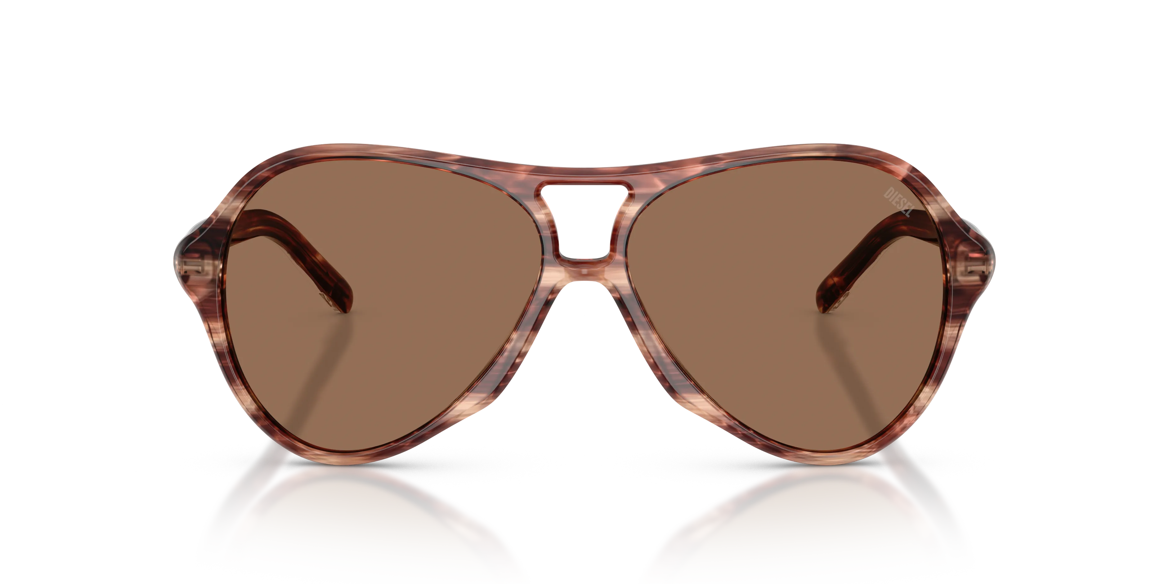 DIESEL DL2013U 203673 Occhiali da sole Acetato Marrone Marrone Pilot Normale - immagine 3