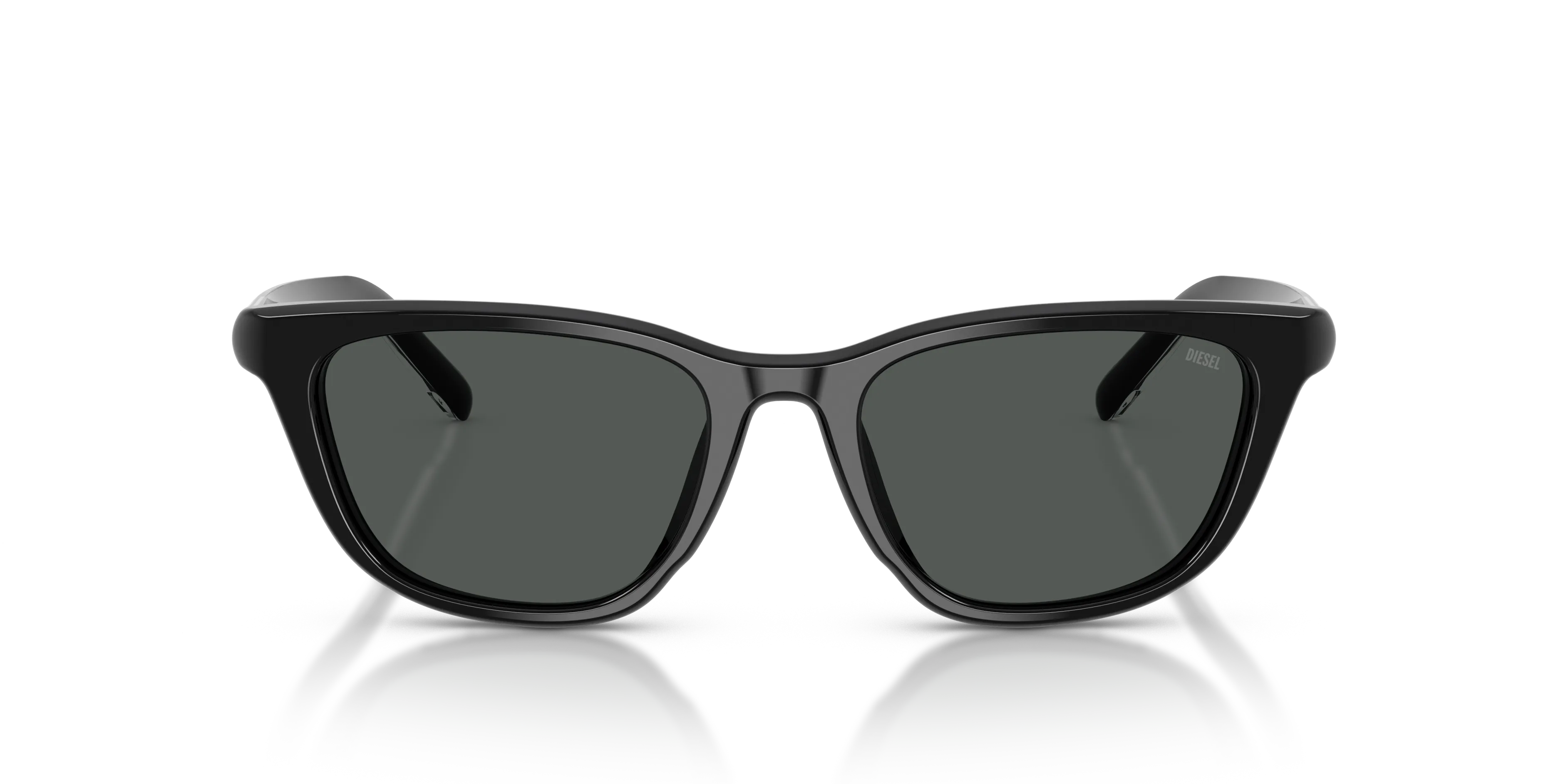 DIESEL DL2012U 200187 Occhiali da sole Acetato Nero Nero Cat Eye Normale - immagine 3