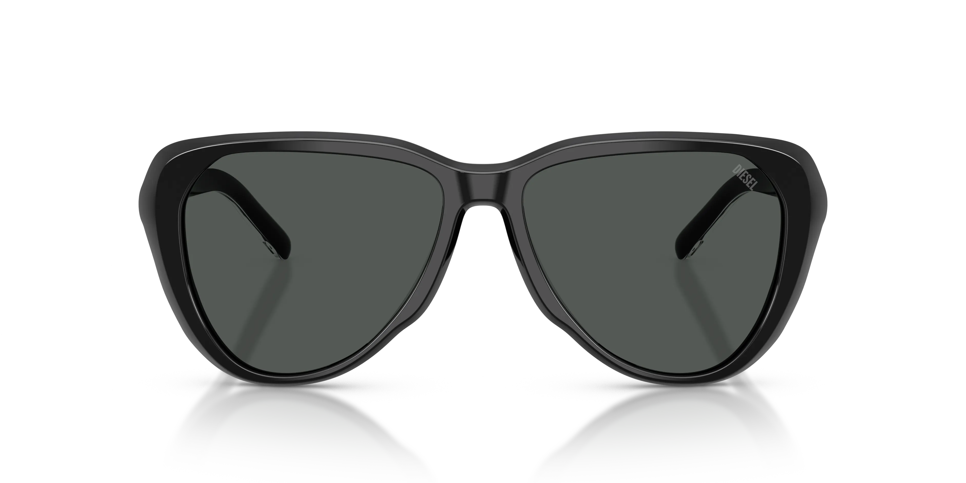 DIESEL DL2011U 200187 Occhiali da sole Acetato Nero Nero Pilot Normale - immagine 3
