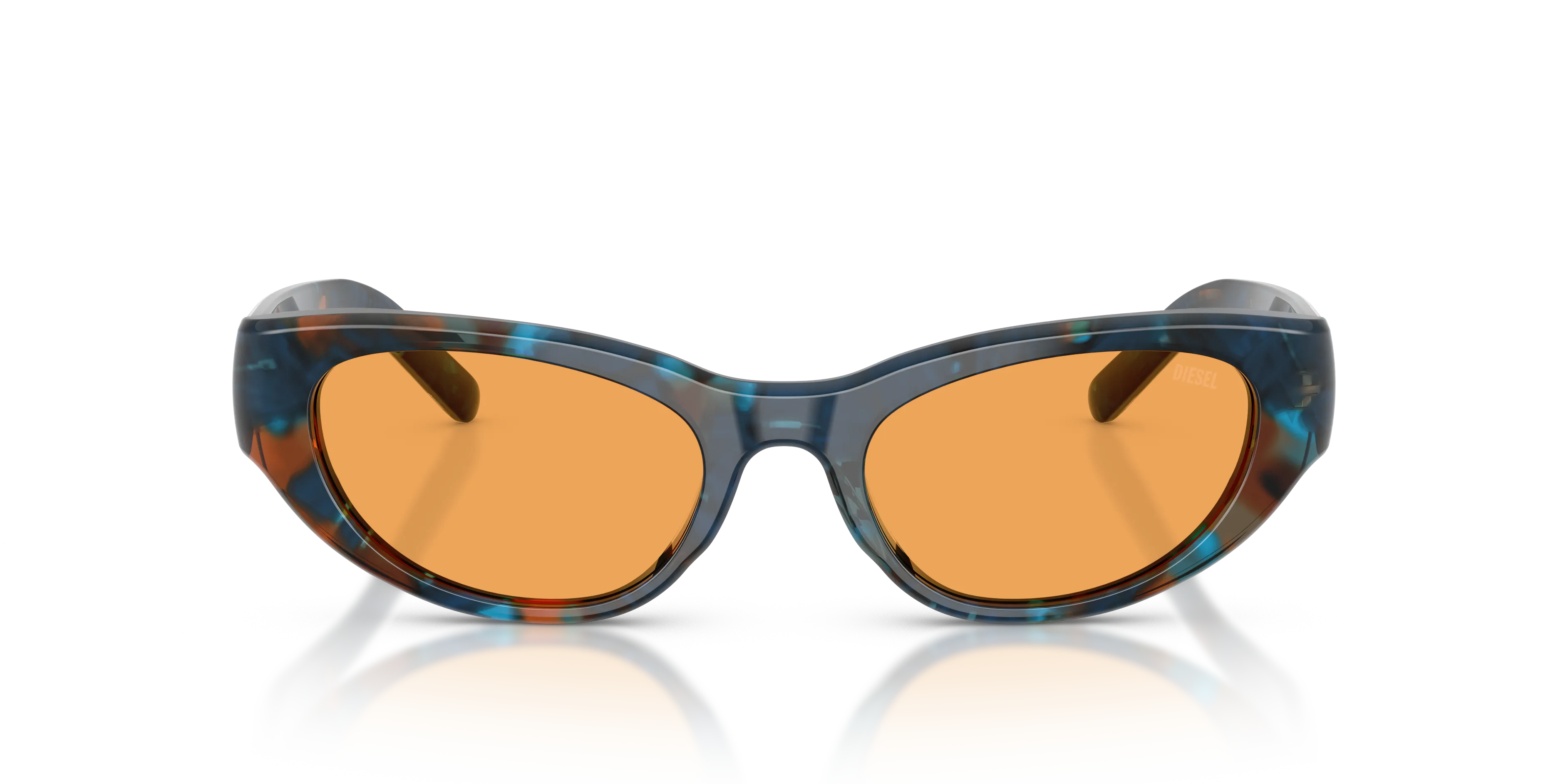 DIESEL DL2010U 2043/7 Occhiali da sole Acetato Blu Arancione Cat Eye Normale - immagine 3