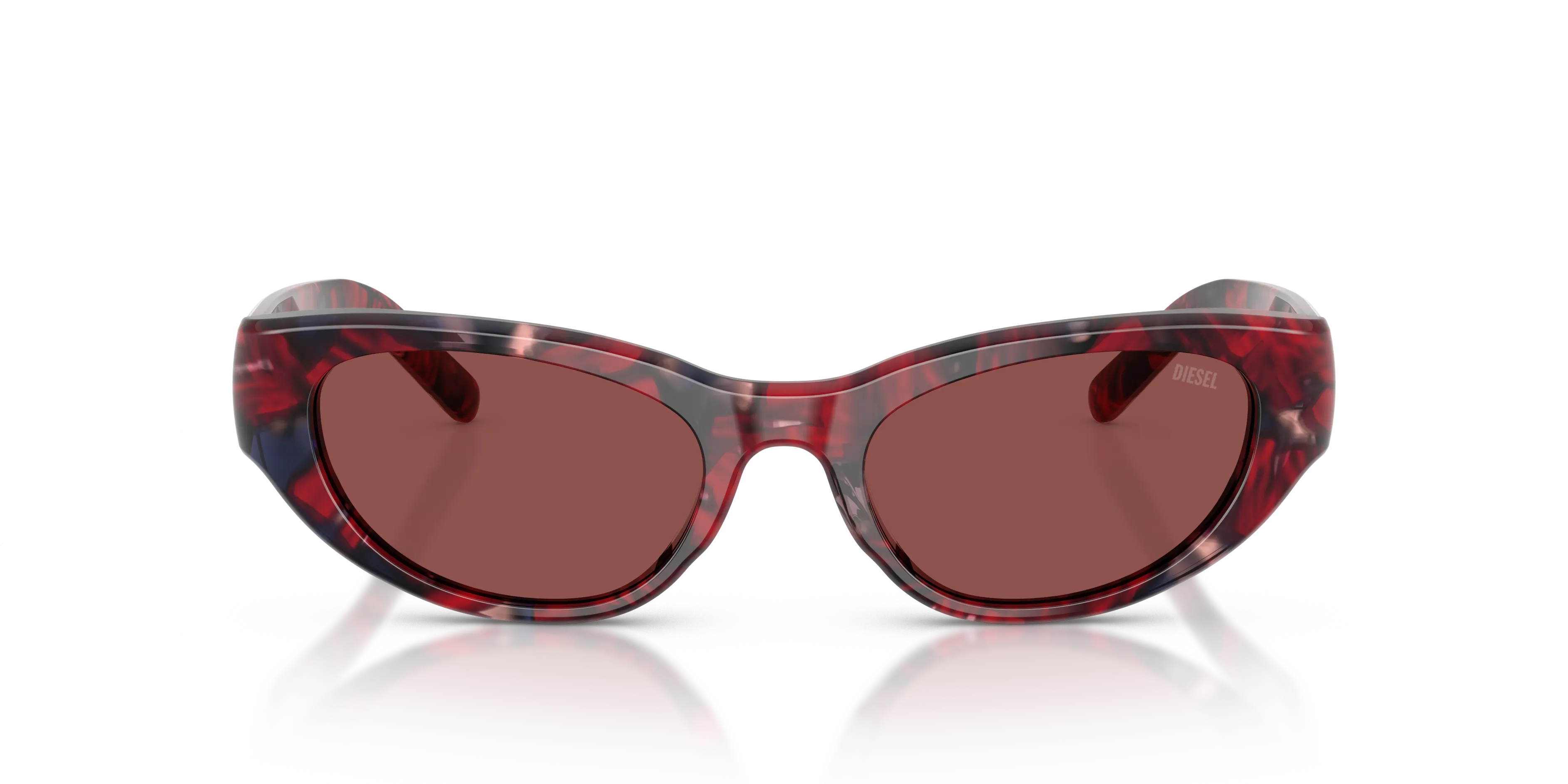 DIESEL DL2010U 204075 Occhiali da sole Acetato Tartaruga Viola Cat Eye Normale - immagine 3