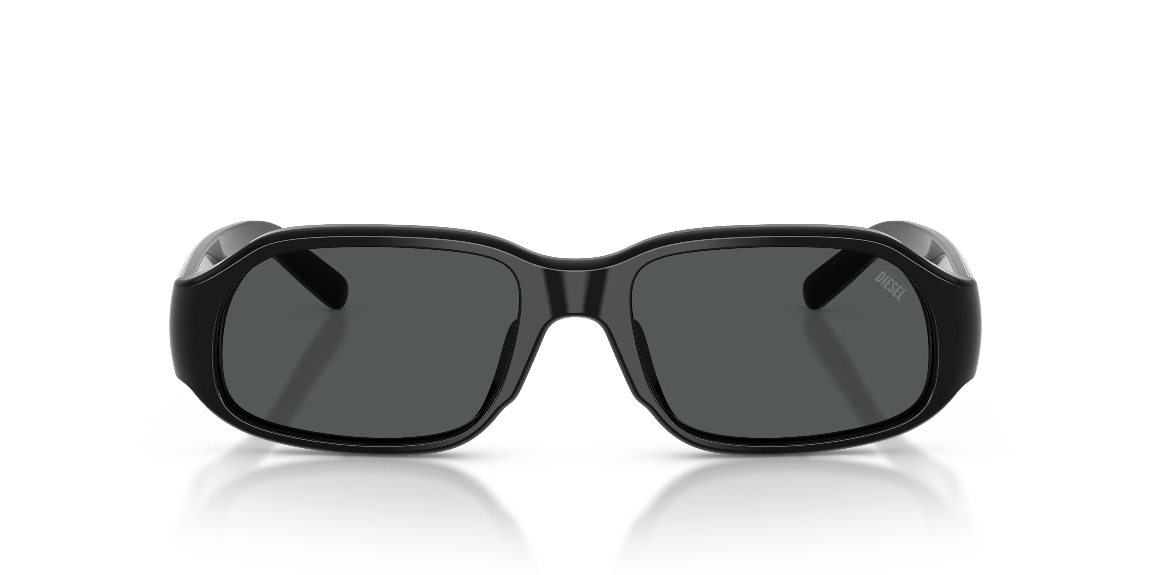 DIESEL DL2009U 200187 Occhiali da sole Acetato Nero Nero Squadrata Normale - immagine 3