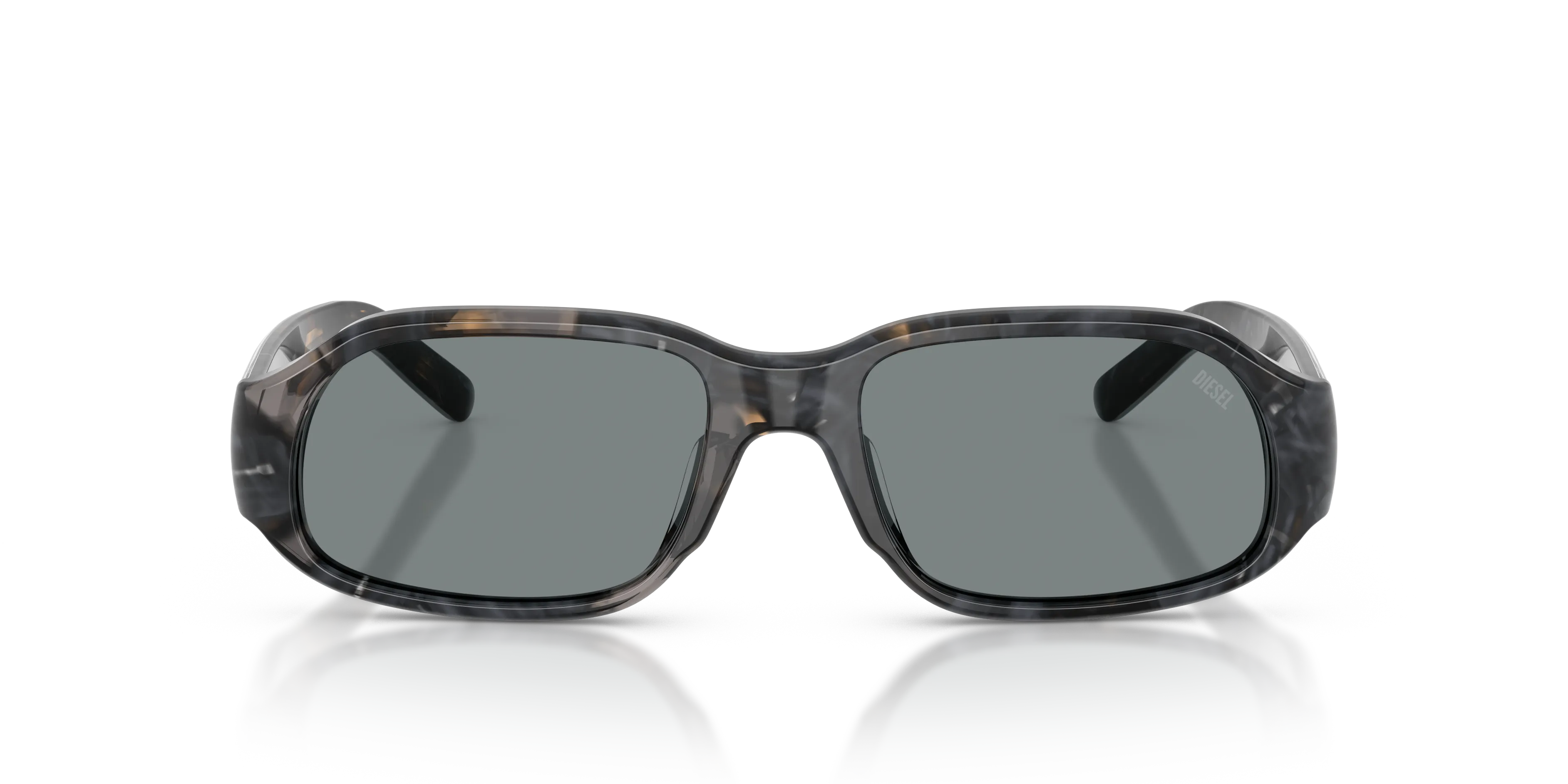 DIESEL DL2009F 2041/1 Occhiali da sole Acetato Grigio Grigio Squadrata Normale - immagine 3