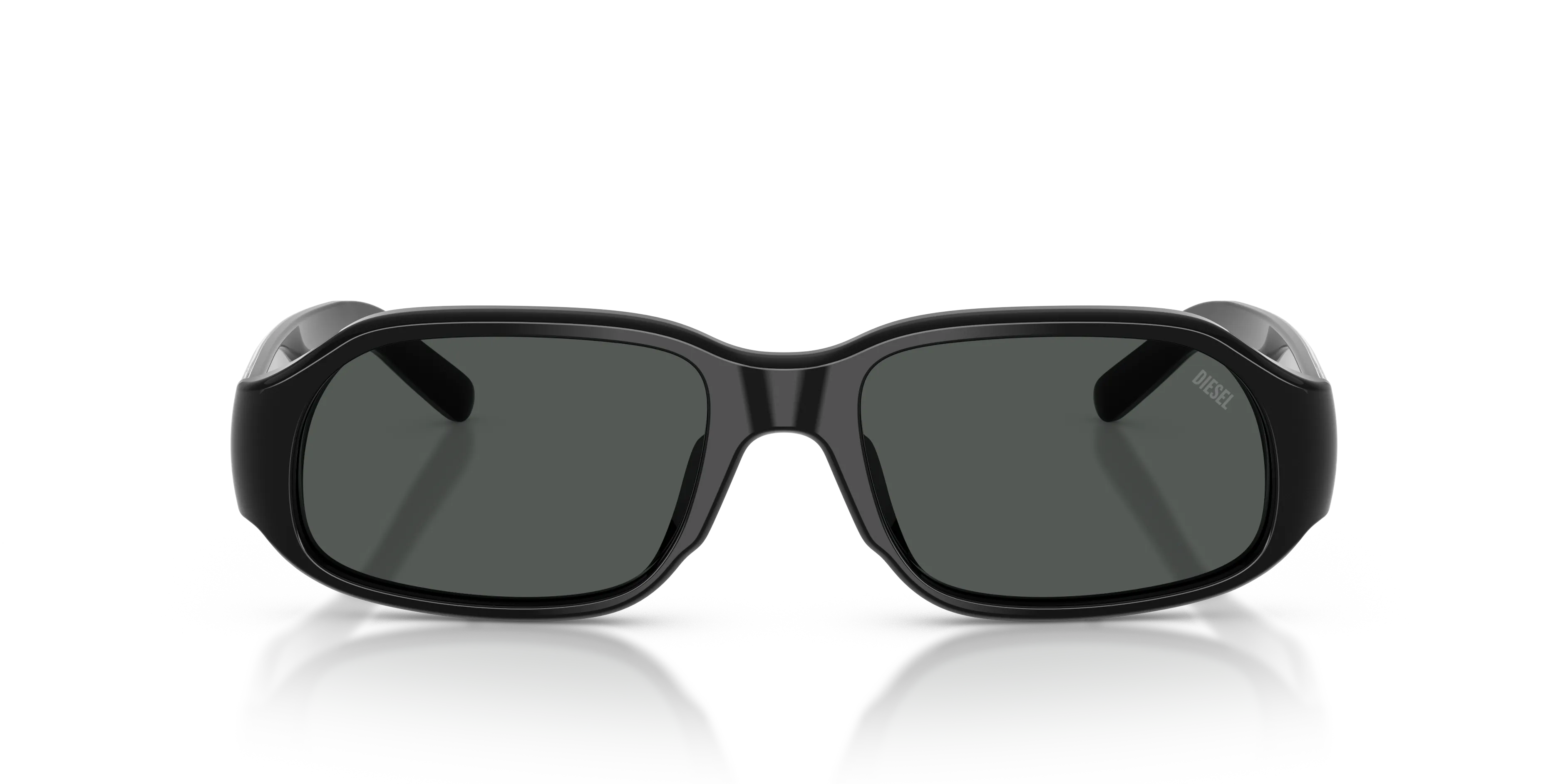 DIESEL DL2009F 200187 Occhiali da sole Acetato Nero Nero Squadrata Normale - immagine 3