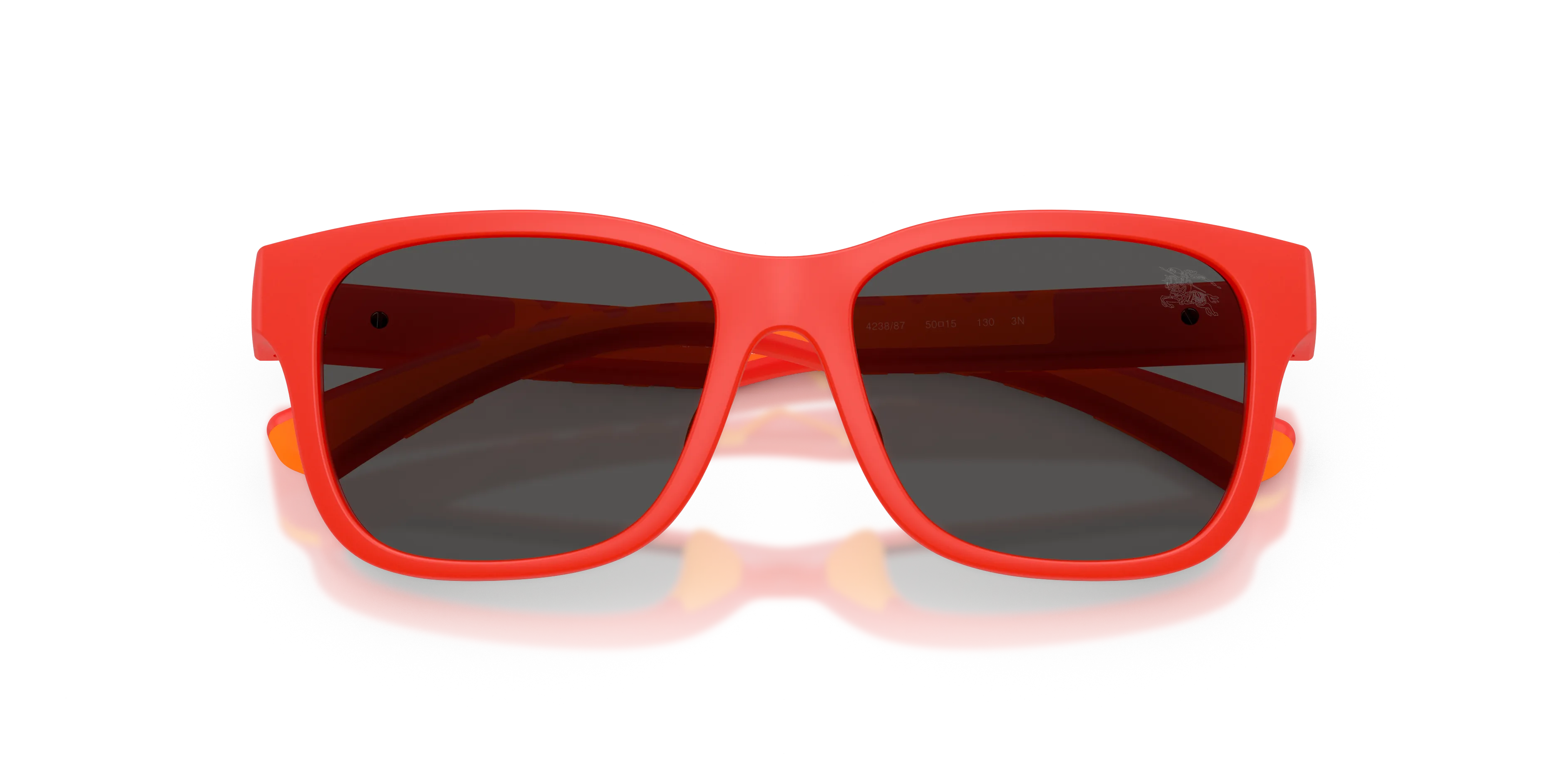 Burberry JB4007U 423887 Occhiali da sole bambino Iniettato Rosso Grigio Squadrata Normale - immagine 2