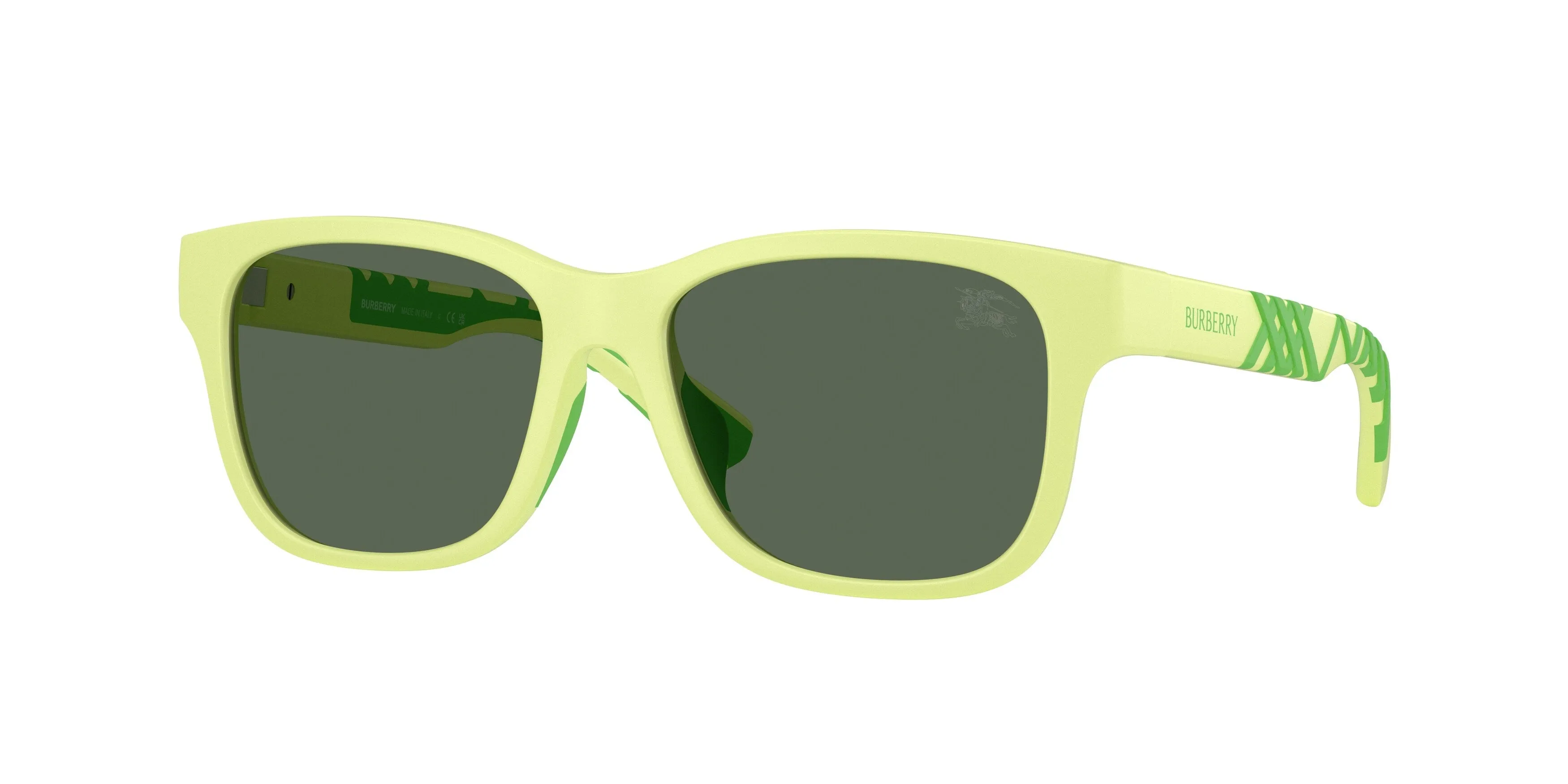 Burberry JB4007U 423771 Occhiali da sole bambino Iniettato Verde Verde Squadrata Normale - immagine 1