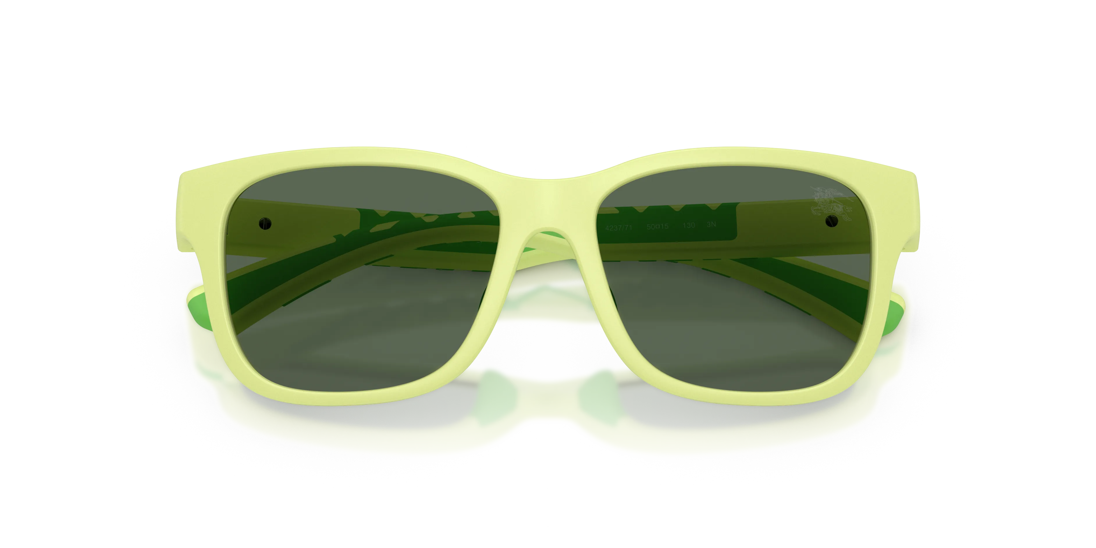 Burberry JB4007U 423771 Occhiali da sole bambino Iniettato Verde Verde Squadrata Normale - immagine 2