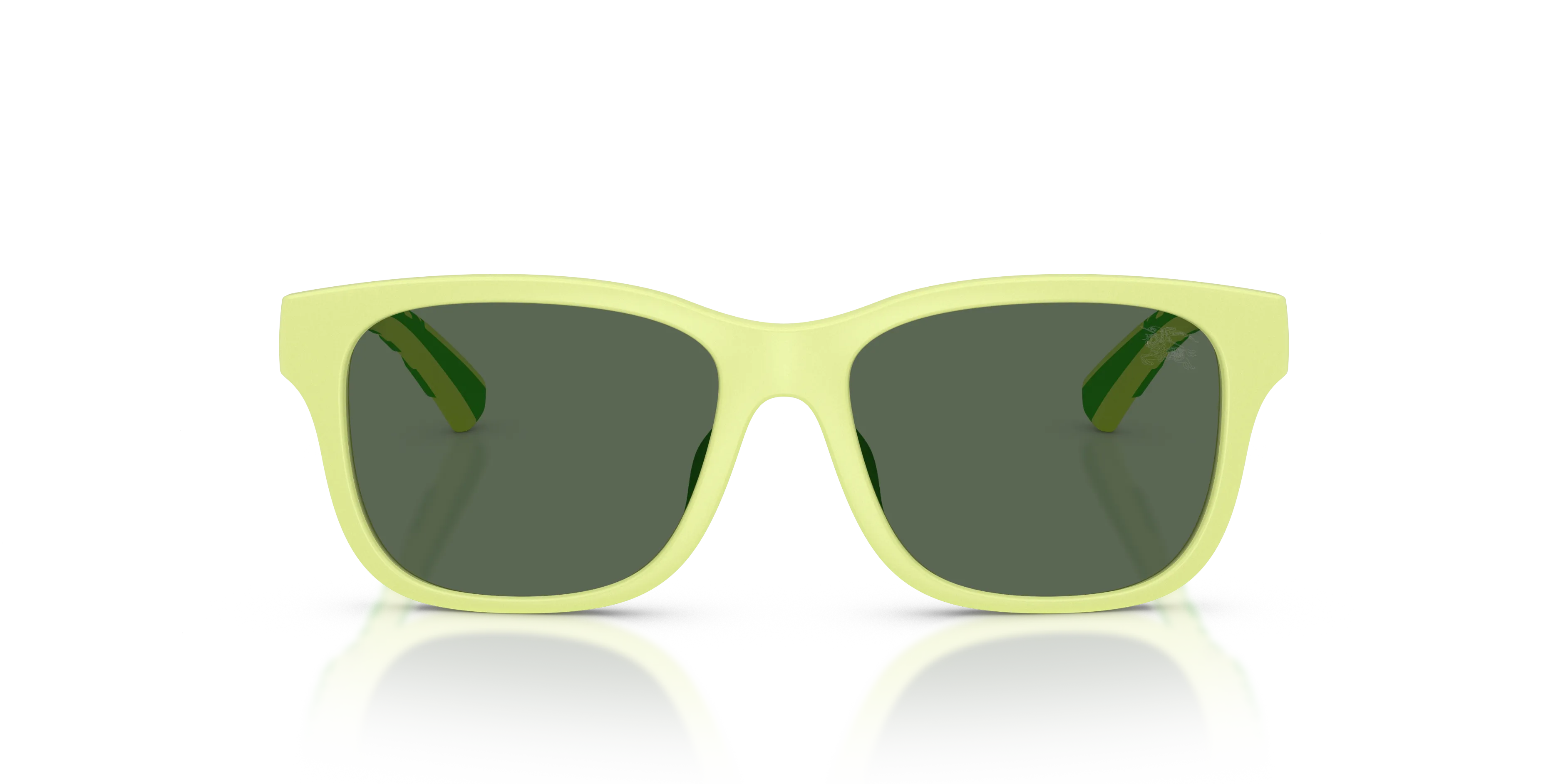 Burberry JB4007U 423771 Occhiali da sole bambino Iniettato Verde Verde Squadrata Normale - immagine 3