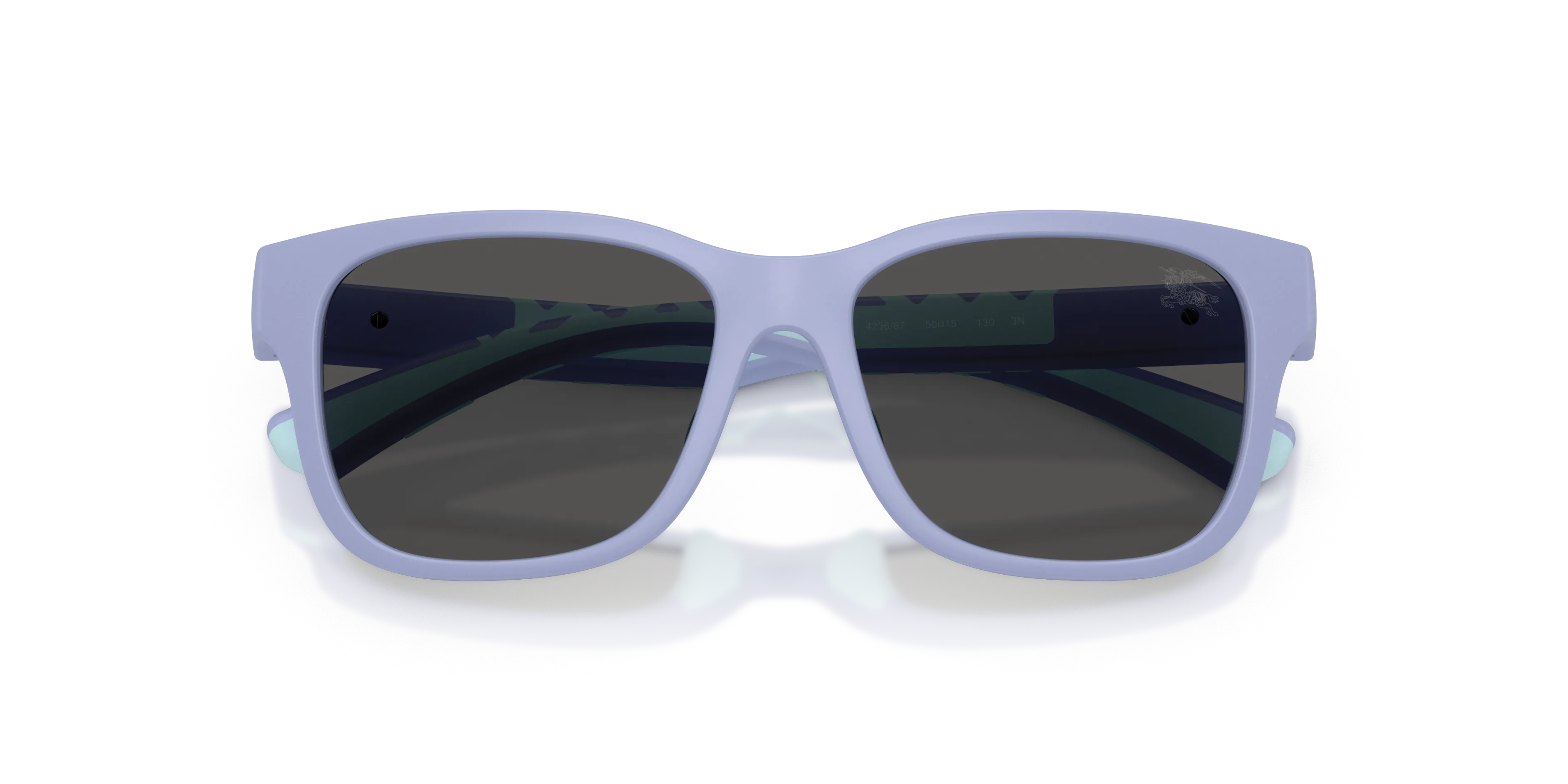 Burberry JB4007U 423687 Occhiali da sole bambino Iniettato Viola Grigio Squadrata Normale - immagine 2