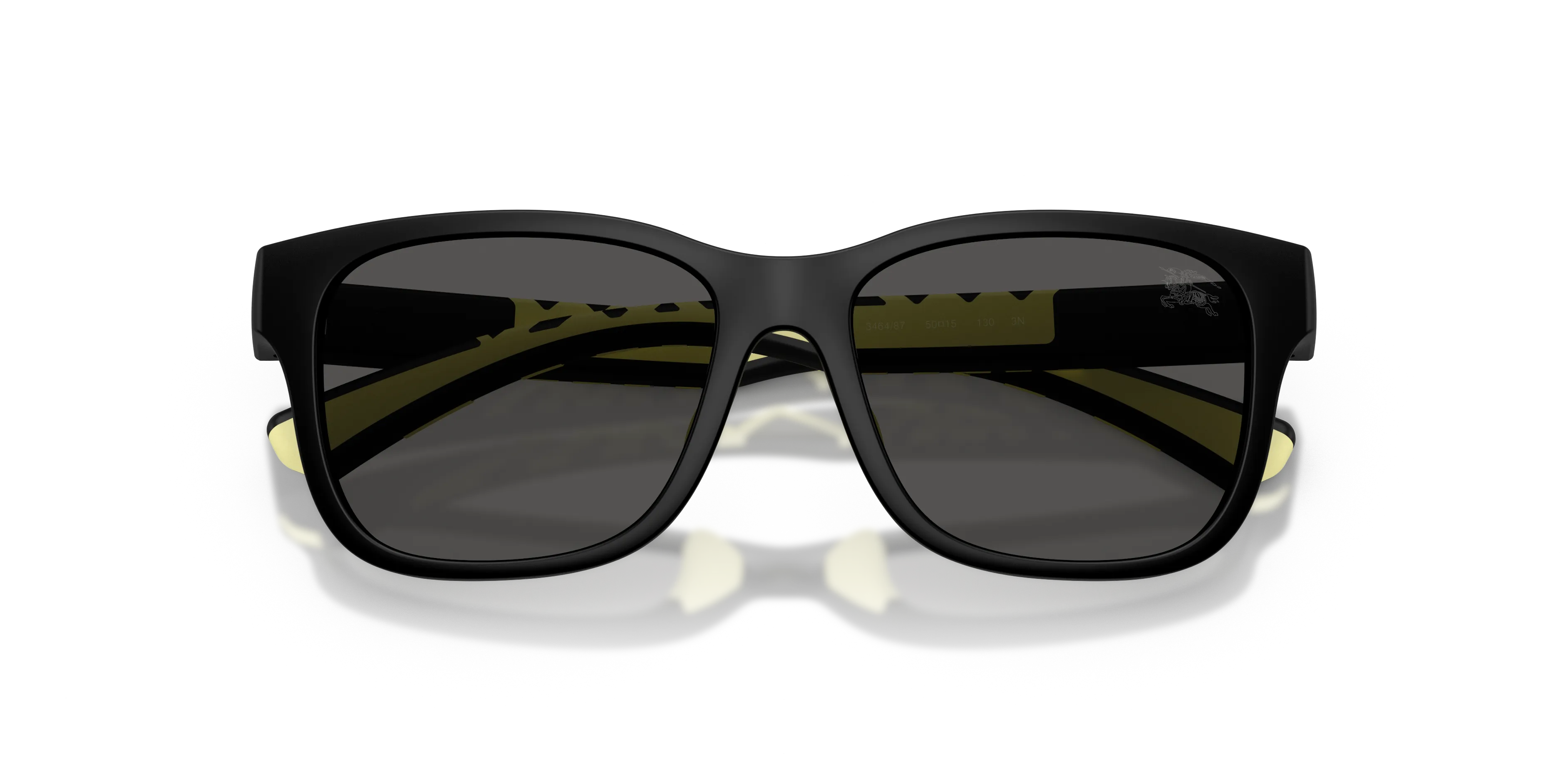 Burberry JB4007U 346487 Occhiali da sole bambino Iniettato Nero Grigio Squadrata Normale - immagine 2