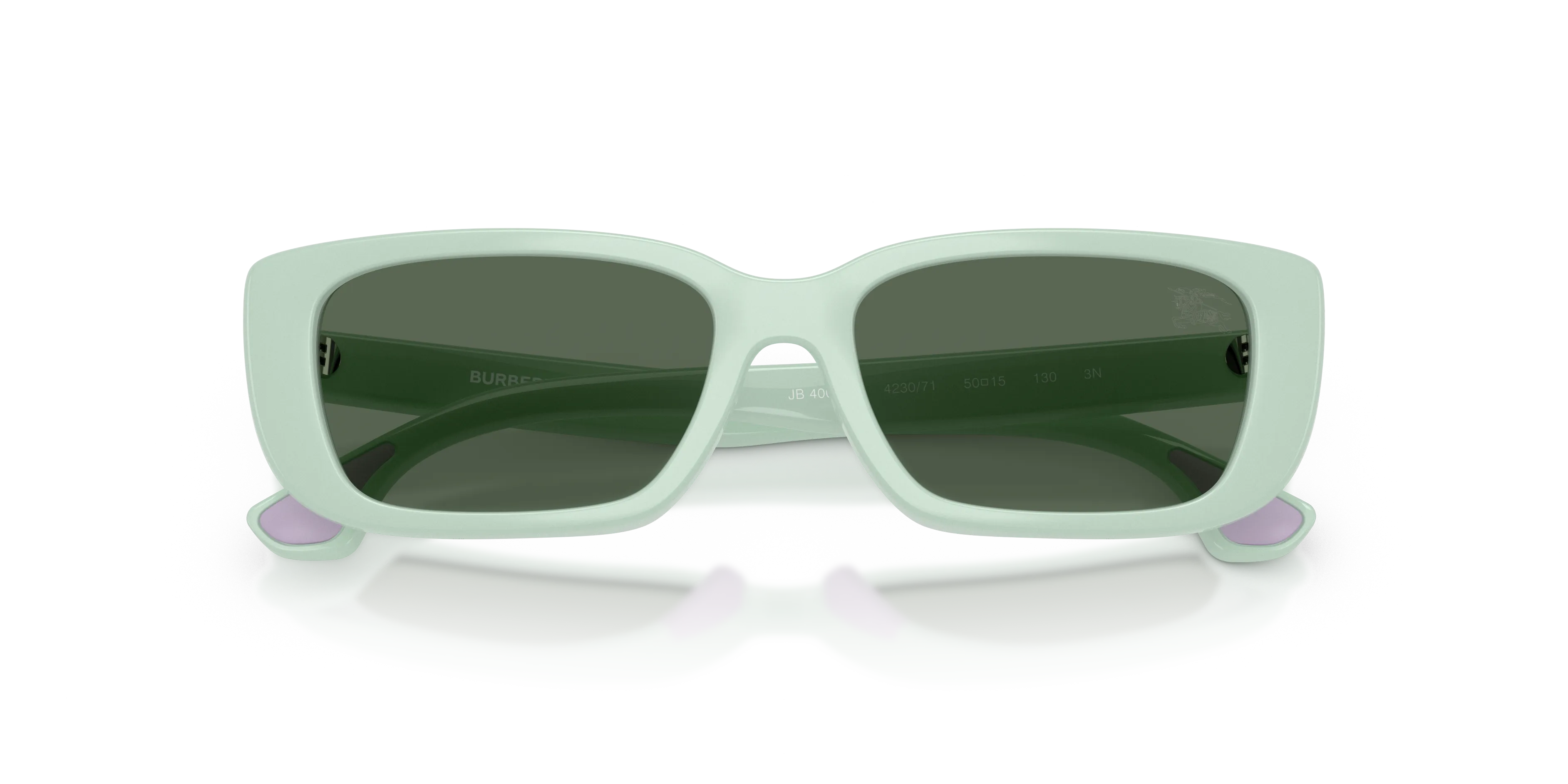 Burberry JB4006U 423071 Occhiali da sole bambino Iniettato Verde Verde Squadrata Normale - immagine 2
