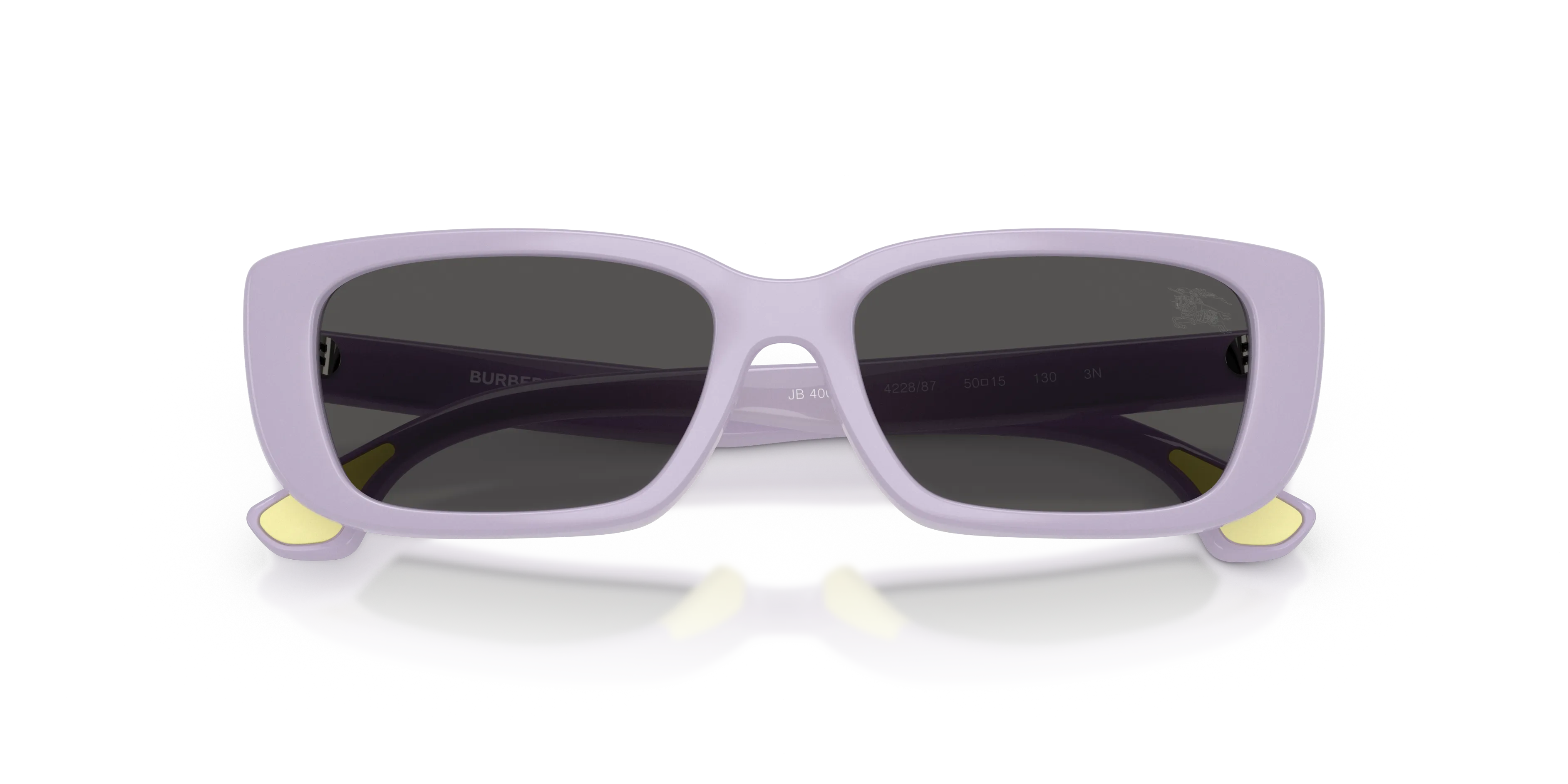 Burberry JB4006U 422887 Occhiali da sole bambino Iniettato Viola Grigio Squadrata Normale - immagine 2