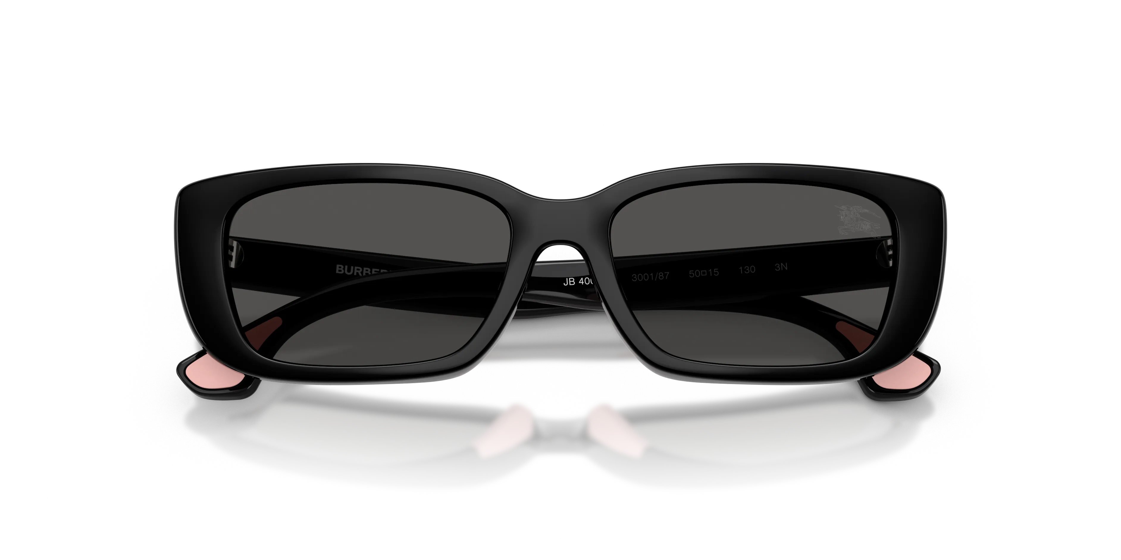 Burberry JB4006U 300187 Occhiali da sole bambino Iniettato Nero Grigio Squadrata Normale - immagine 2