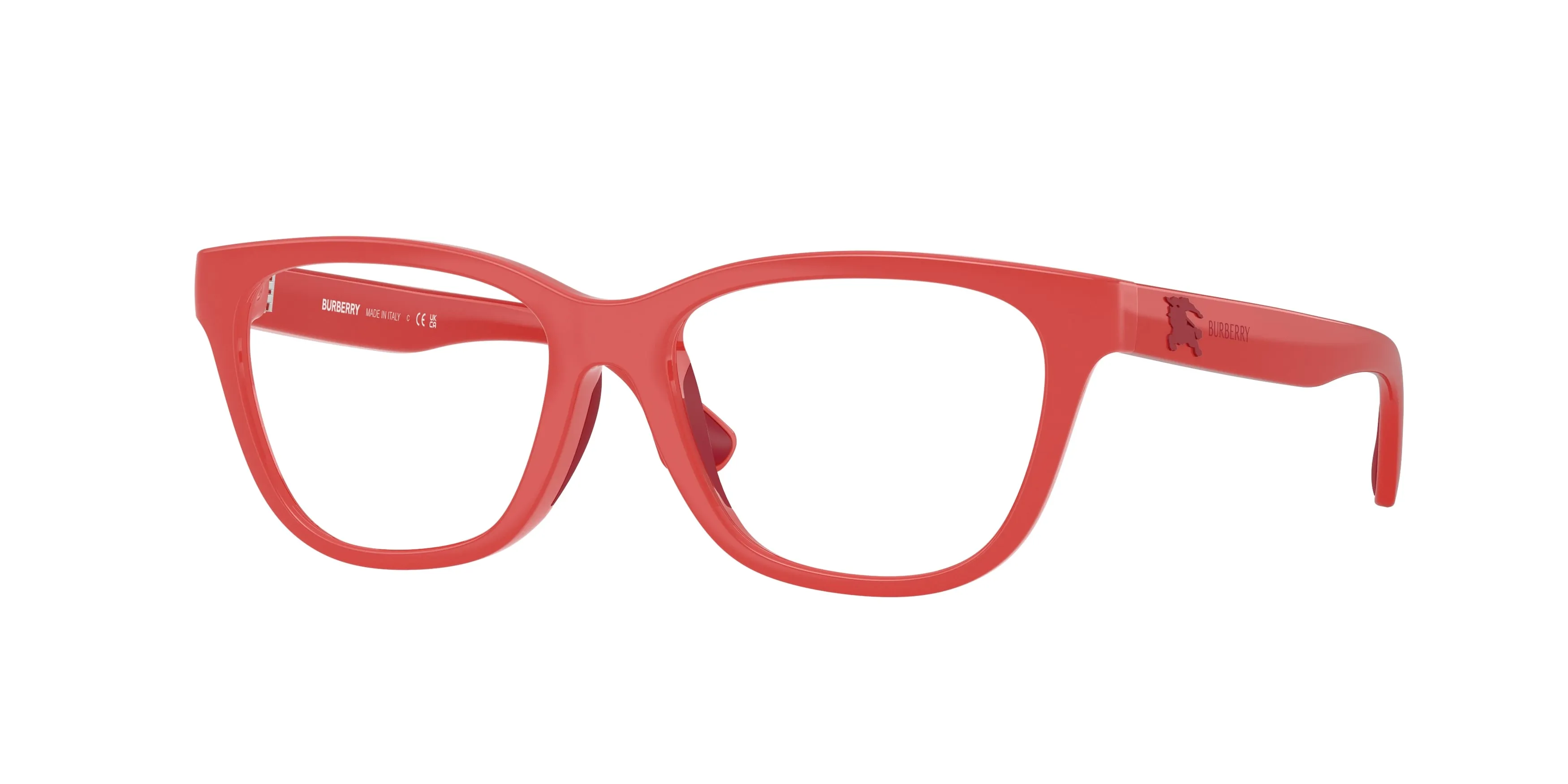 Burberry JB2020U 4231 Montature da vista bambino Iniettato Rosso Trasparente Cat Eye Normale - immagine 1