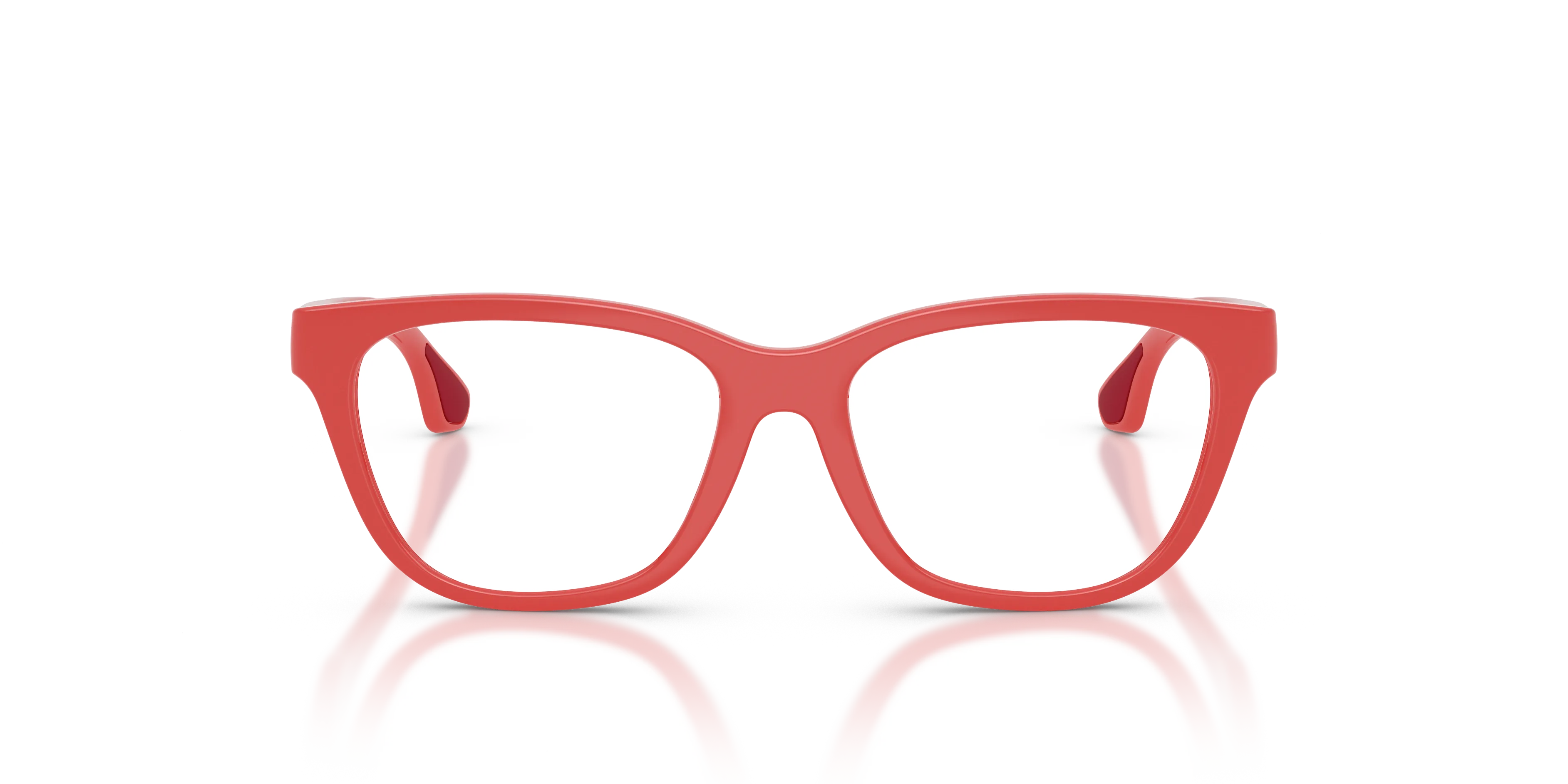 Burberry JB2020U 4231 Montature da vista bambino Iniettato Rosso Trasparente Cat Eye Normale - immagine 3