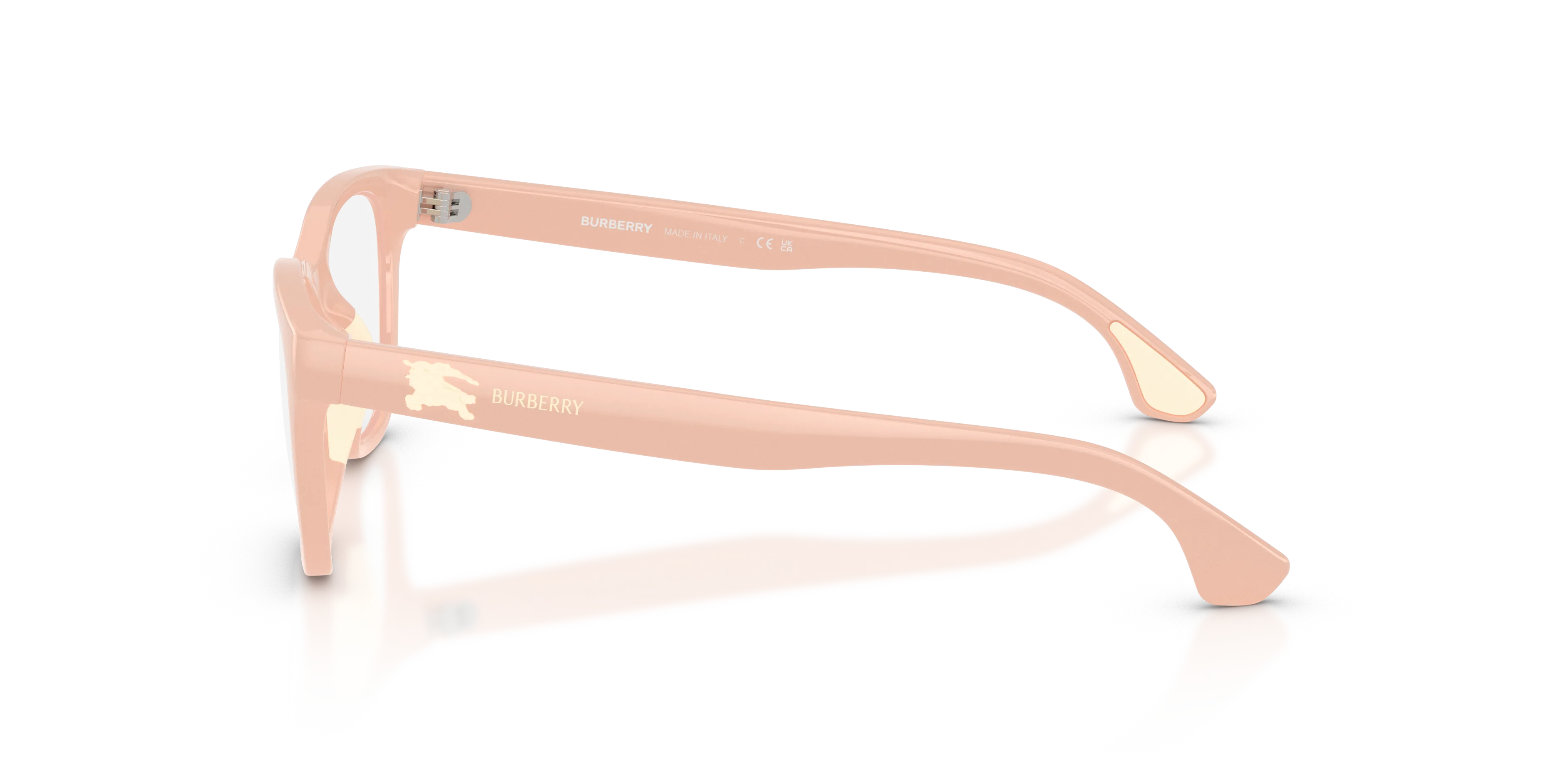 Burberry JB2020U 4229 Montature da vista bambino Iniettato Rosa Trasparente Cat Eye Normale - immagine 4