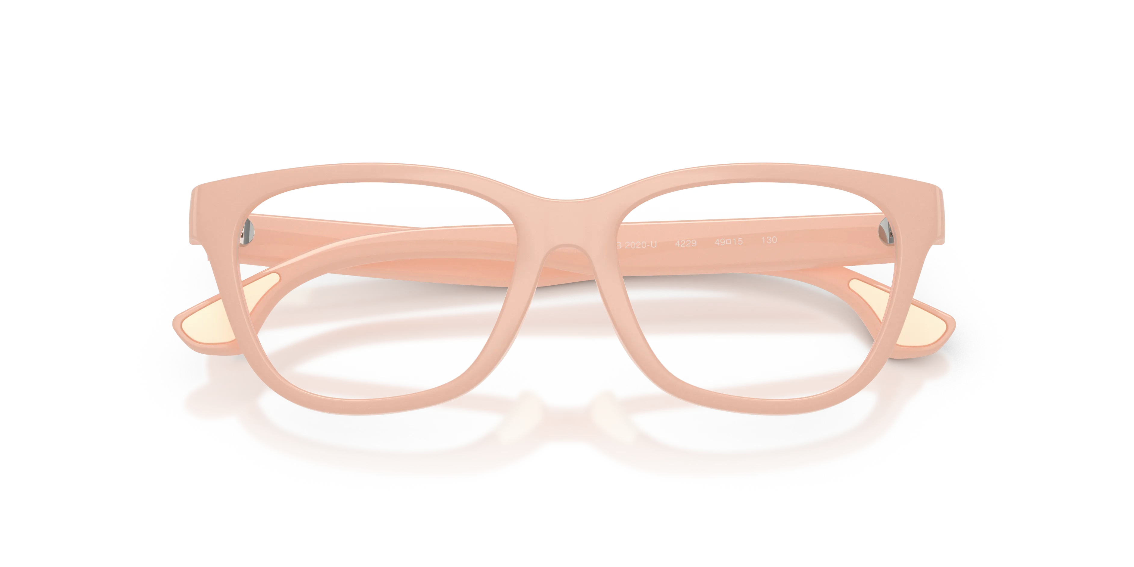 Burberry JB2020U 4229 Montature da vista bambino Iniettato Rosa Trasparente Cat Eye Normale - immagine 2