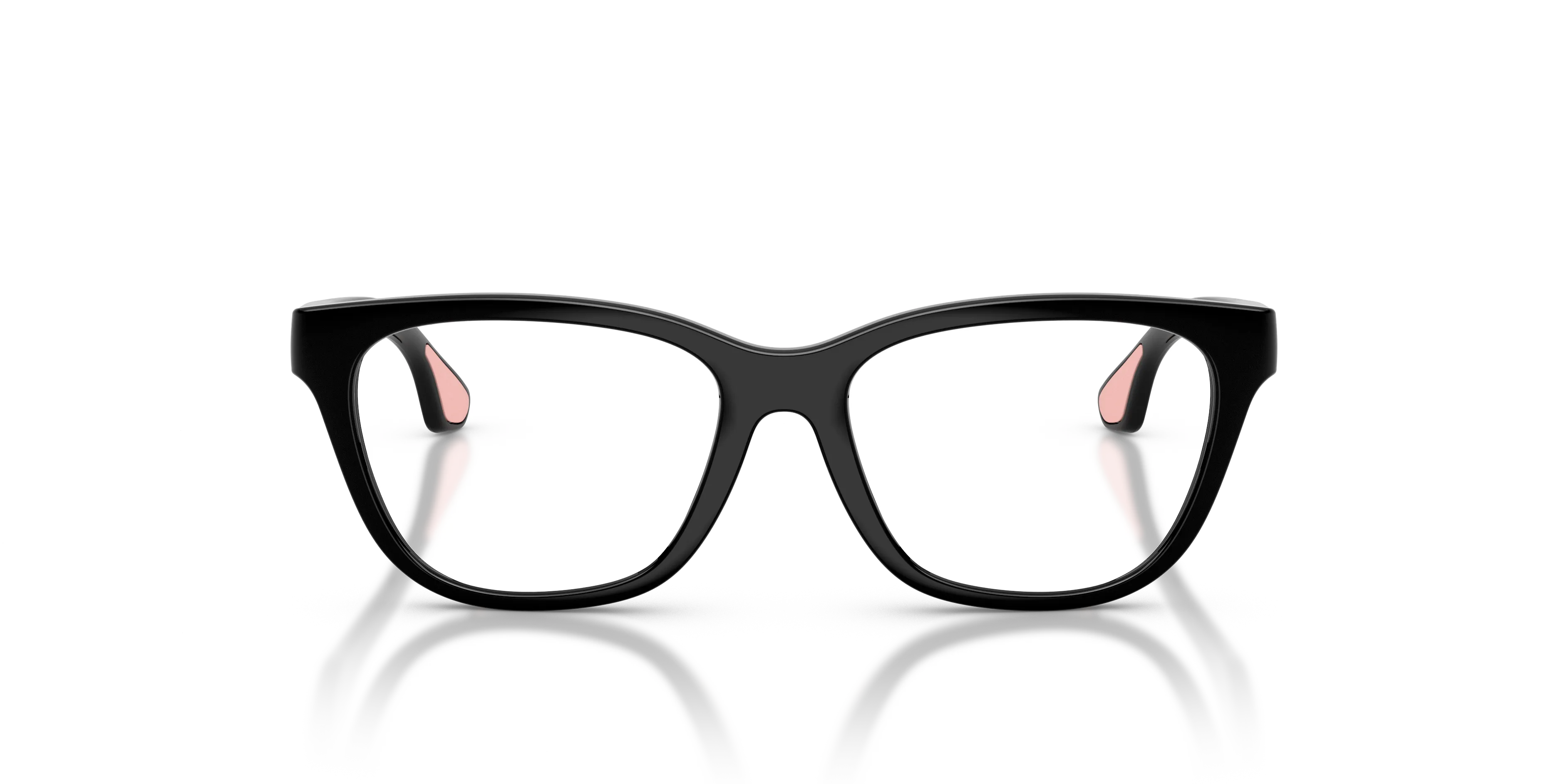 Burberry JB2020U 3001 Montature da vista bambino Iniettato Nero Trasparente Cat Eye Normale - immagine 3