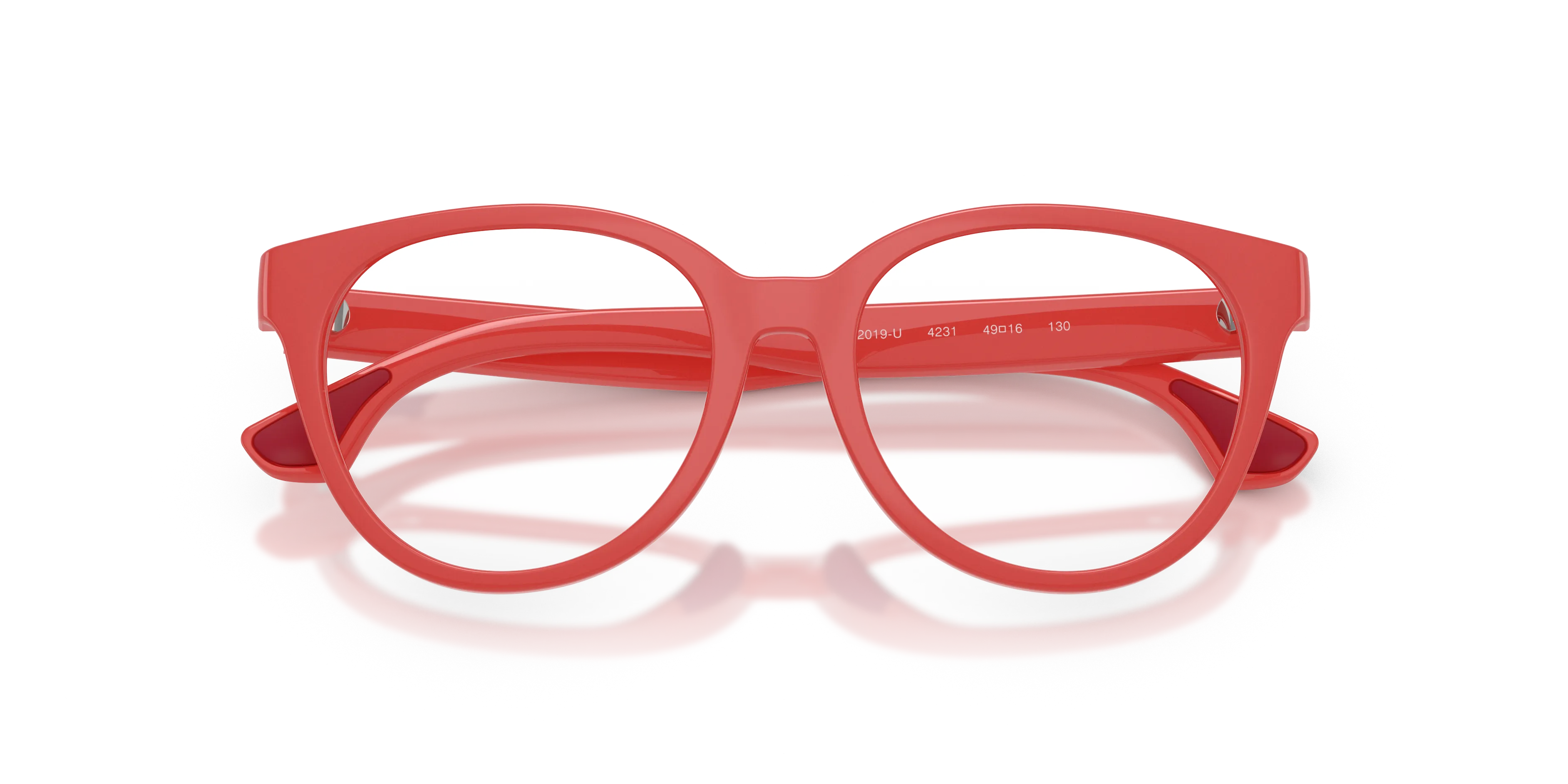 Burberry JB2019U 4231 Montature da vista bambino Iniettato Rosso Trasparente Pantos Normale - immagine 2