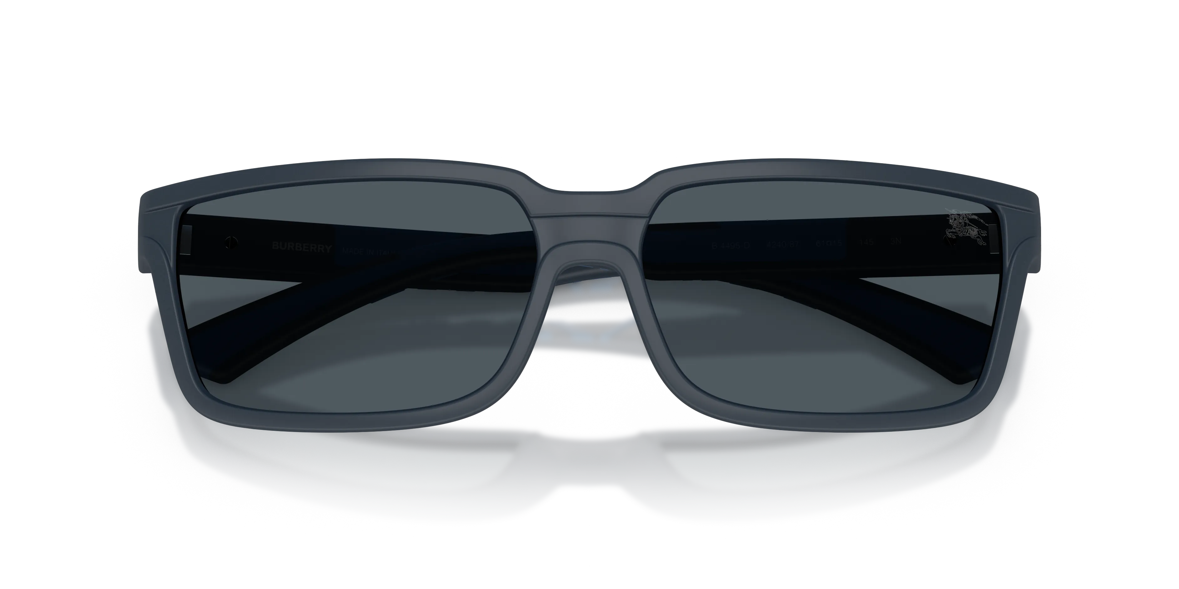 Burberry BE4495D 424087 Occhiali da sole Iniettato Blu Grigio Squadrata Normale - immagine 2