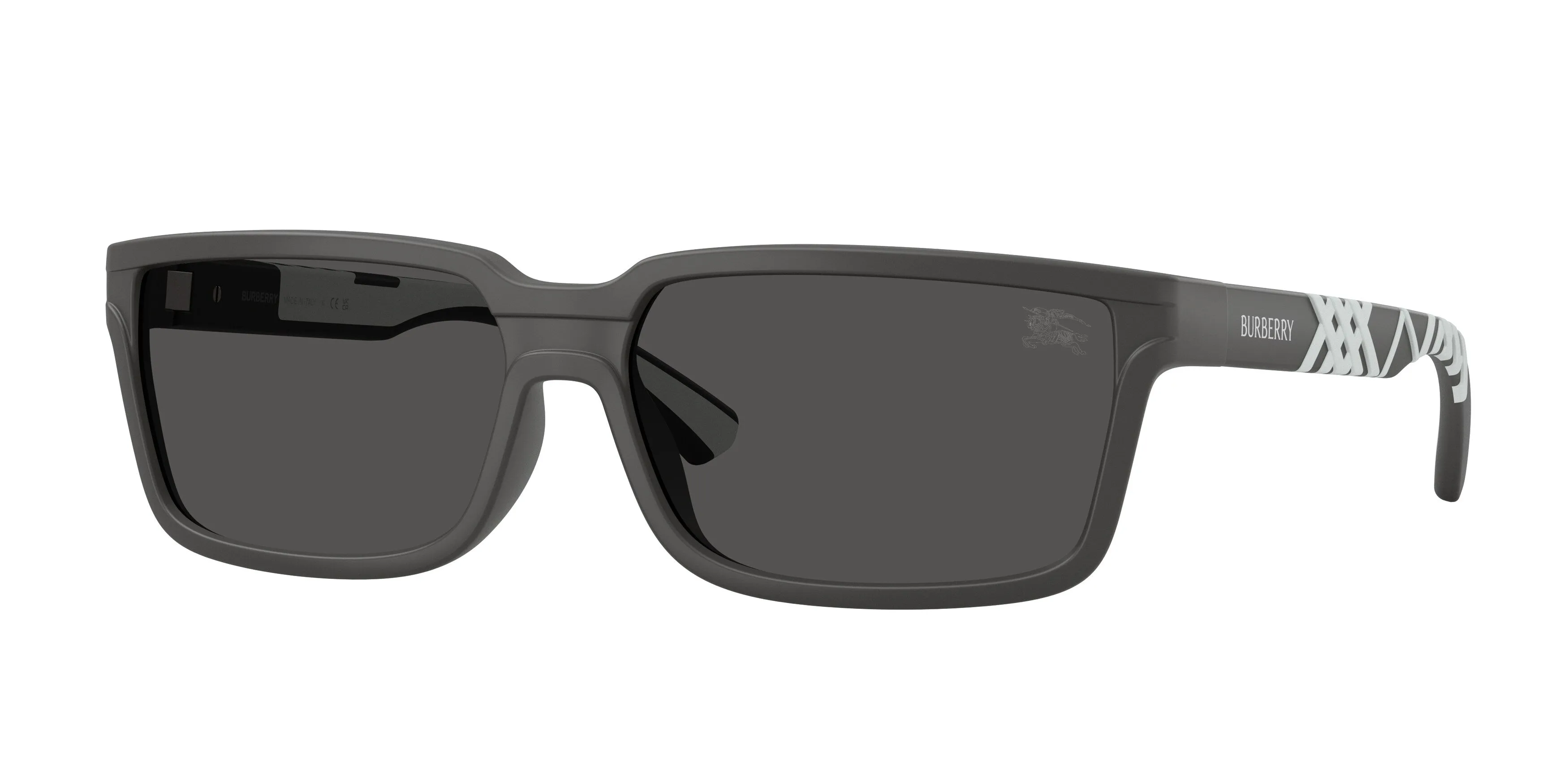 Burberry BE4495D 423387 Occhiali da sole Iniettato Grigio Grigio Squadrata Normale - immagine 1