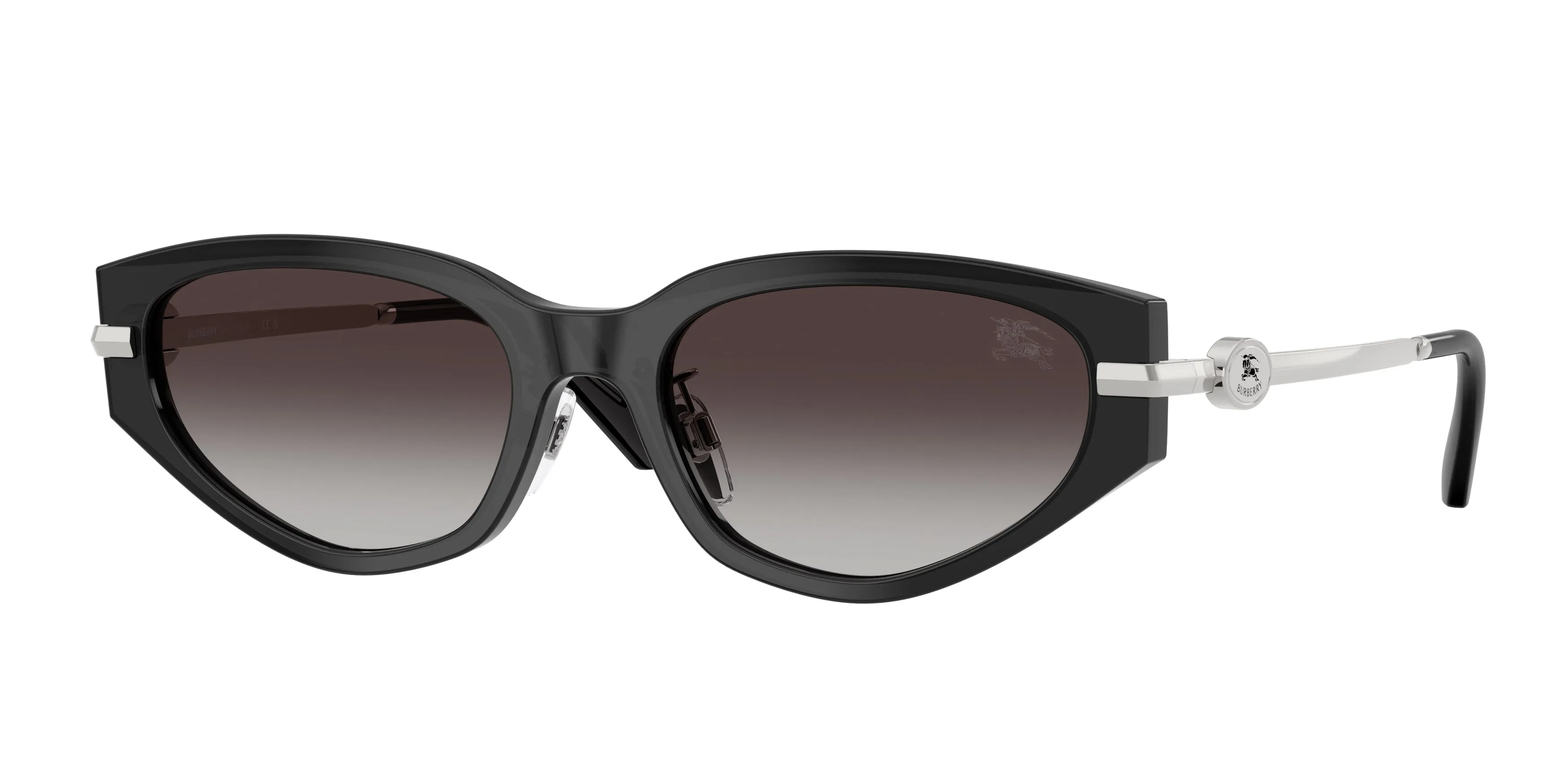 Burberry BE4493D 41128G Occhiali da sole Acetato Grigio Grigio Geometrica Normale Sfumato - immagine 1